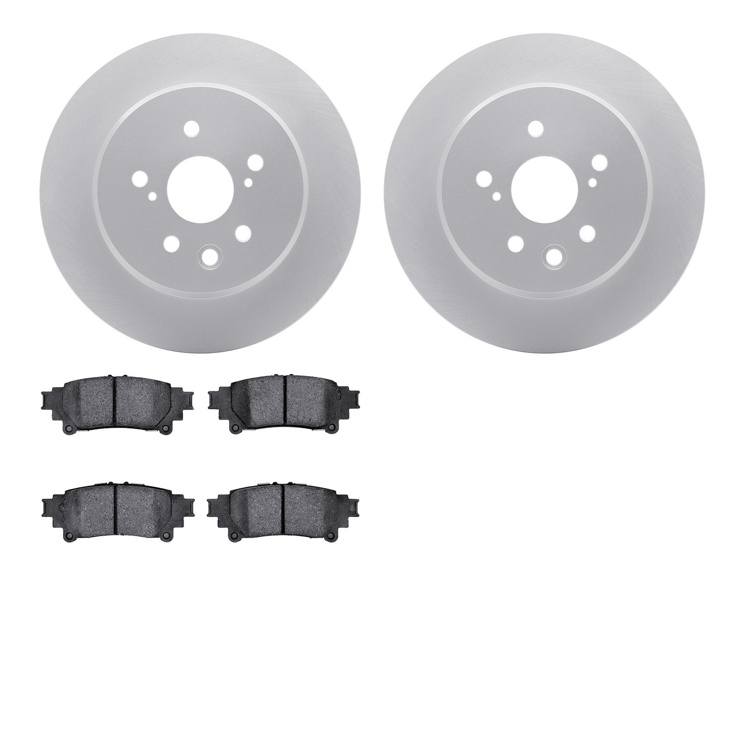 4302-75027 Geospec Brake Rotors with 3000-Series Ceramic Brake Pads Kit, 2013-2020 Lexus/Toyota/Scion, Position: Rear