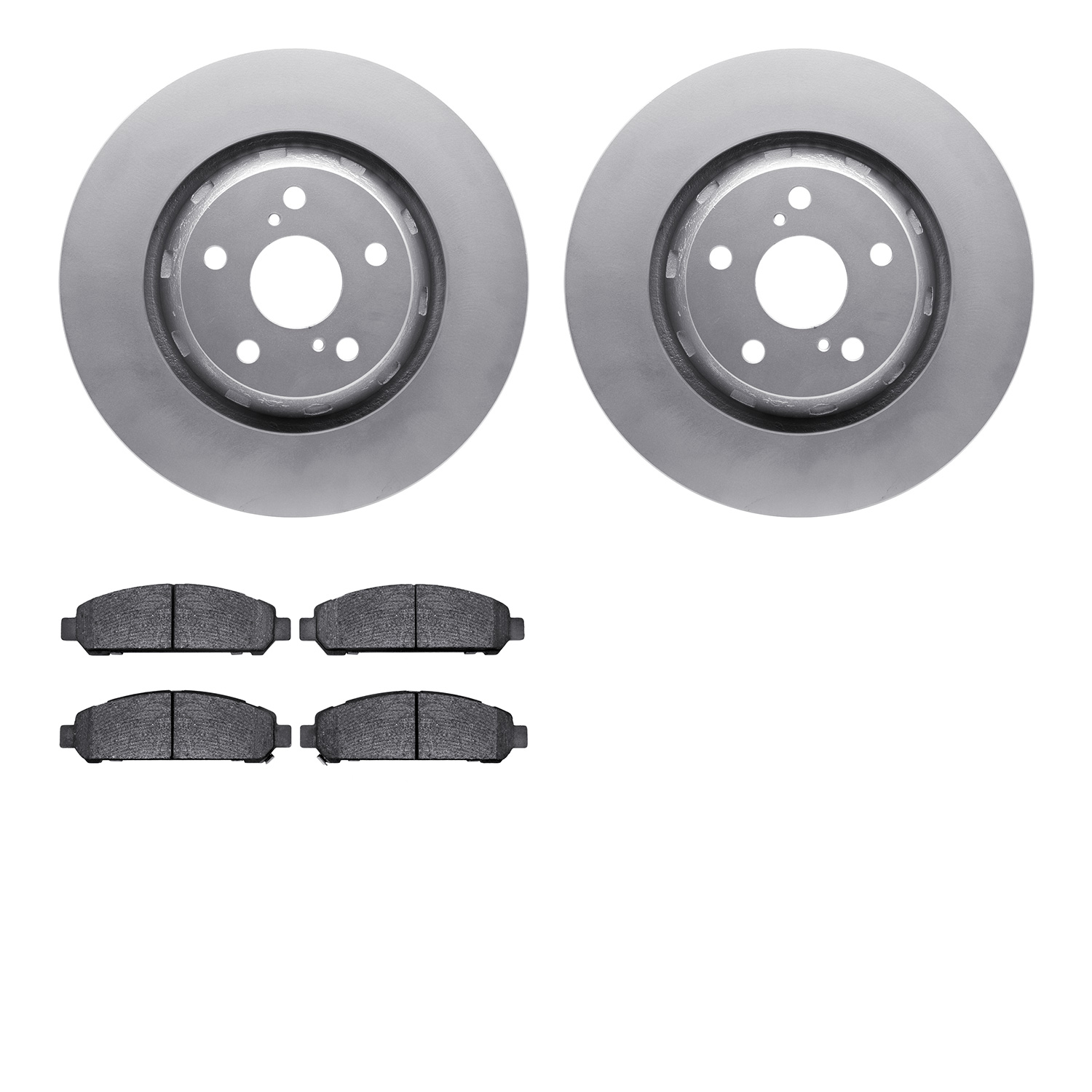 4302-76078 Geospec Brake Rotors with 3000-Series Ceramic Brake Pads Kit, 2009-2015 Lexus/Toyota/Scion, Position: Front