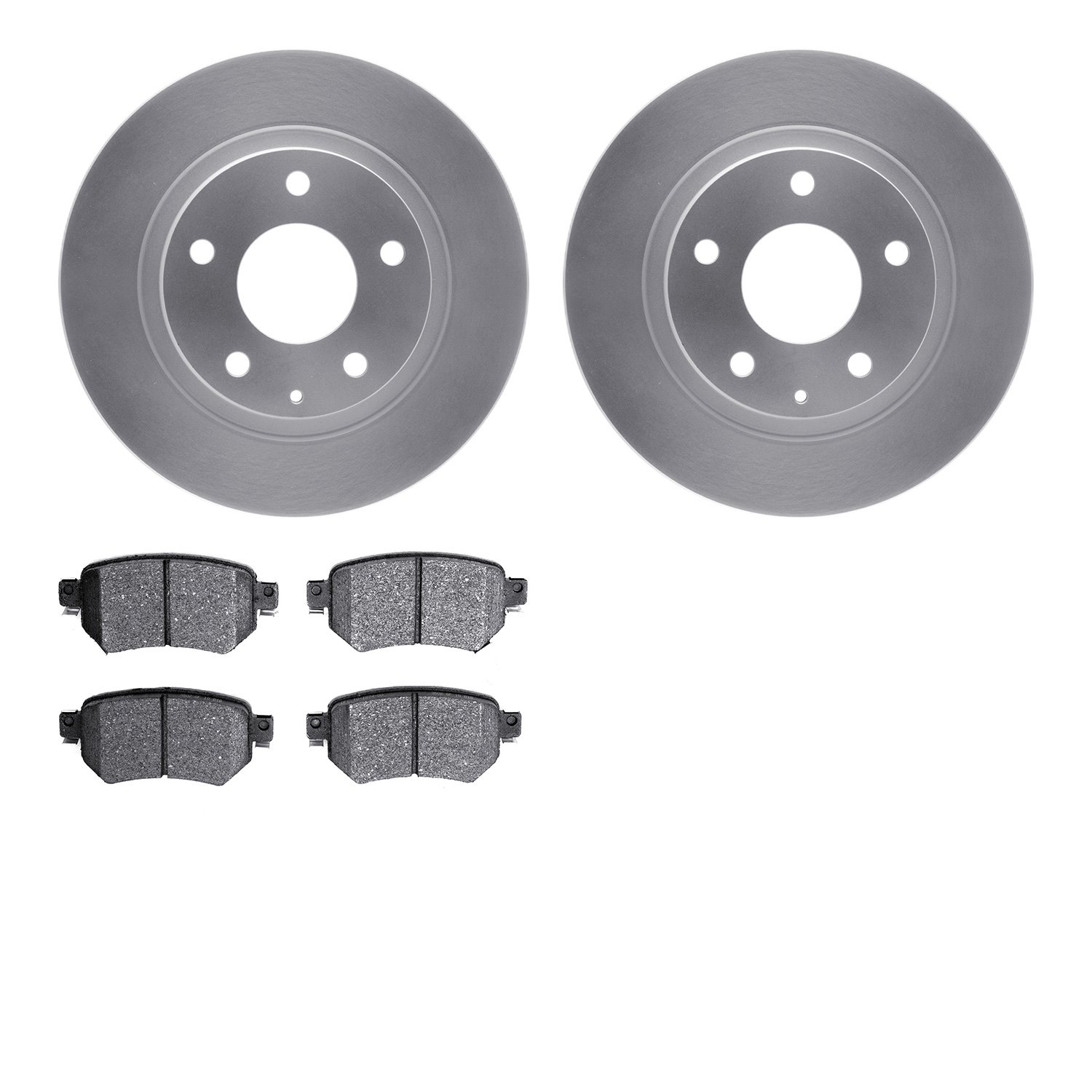 4302-80001 Geospec Brake Rotors with 3000-Series Ceramic Brake Pads Kit, 2016-2021 Ford/Lincoln/Mercury/Mazda, Position: Rear