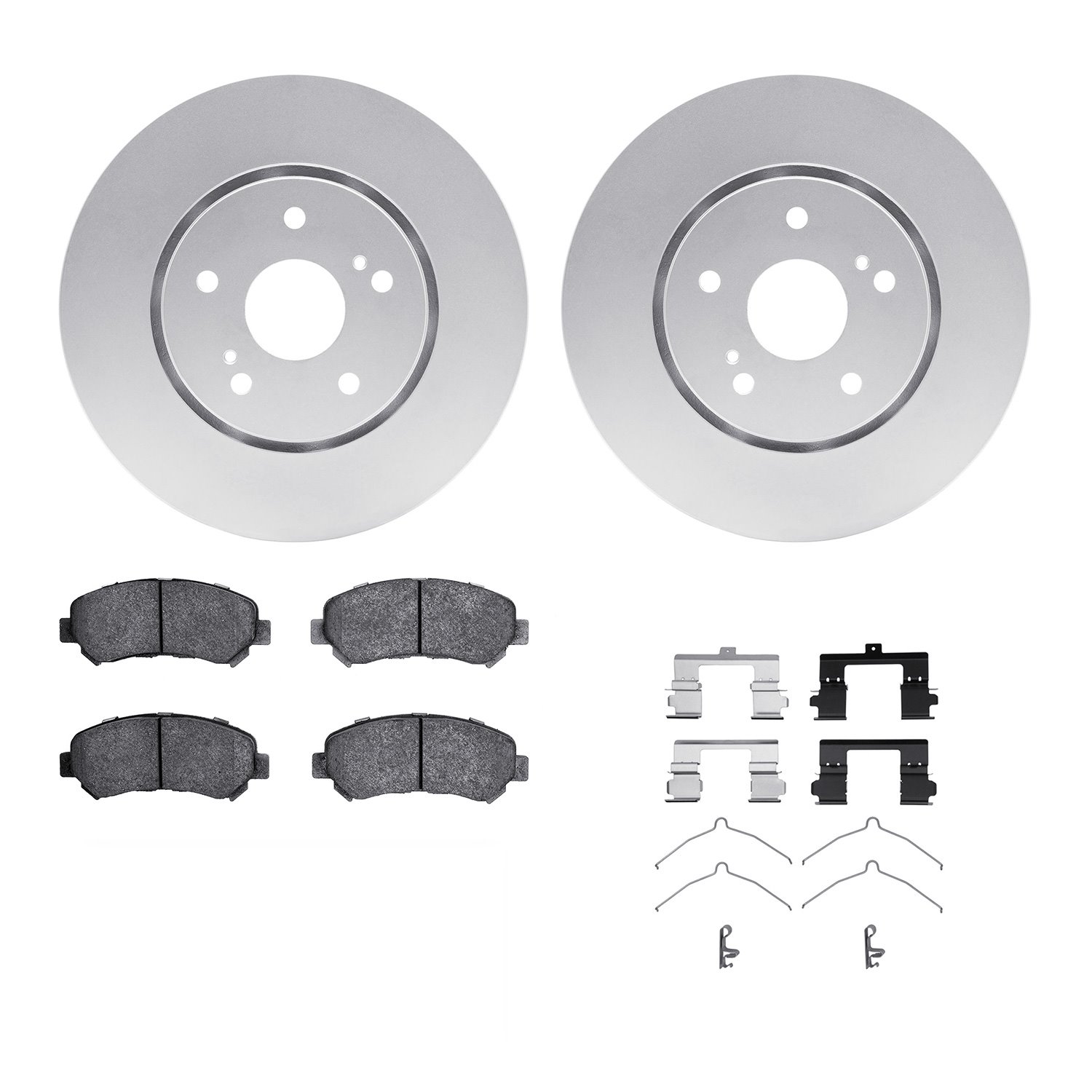 4312-01010 Geospec Brake Rotors with 3000-Series Ceramic Brake Pads & Hardware, 2010-2013 Suzuki, Position: Front