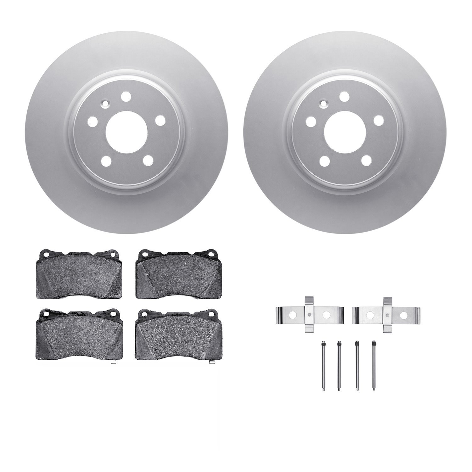 4312-26001 Geospec Brake Rotors with 3000-Series Ceramic Brake Pads & Hardware, 2014-2021 Tesla, Position: Front