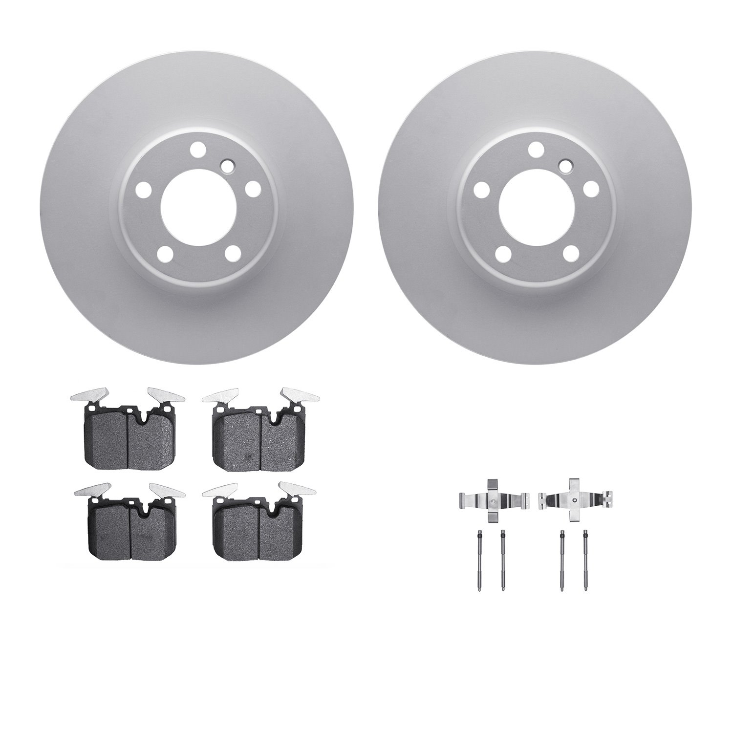 4312-31084 Geospec Brake Rotors with 3000-Series Ceramic Brake Pads & Hardware, 2012-2021 BMW, Position: Front
