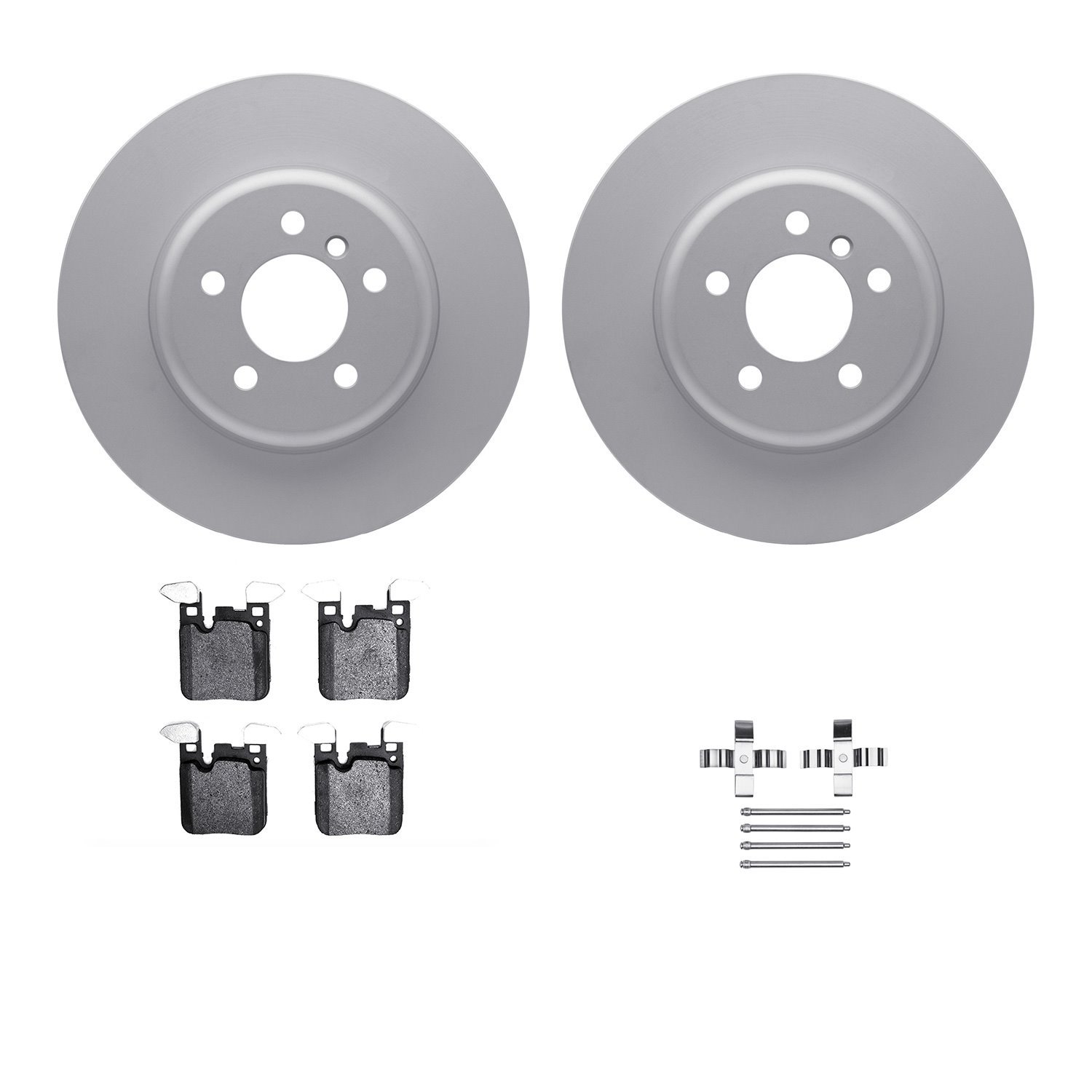 4312-31091 Geospec Brake Rotors with 3000-Series Ceramic Brake Pads & Hardware, 2013-2021 BMW, Position: Rear