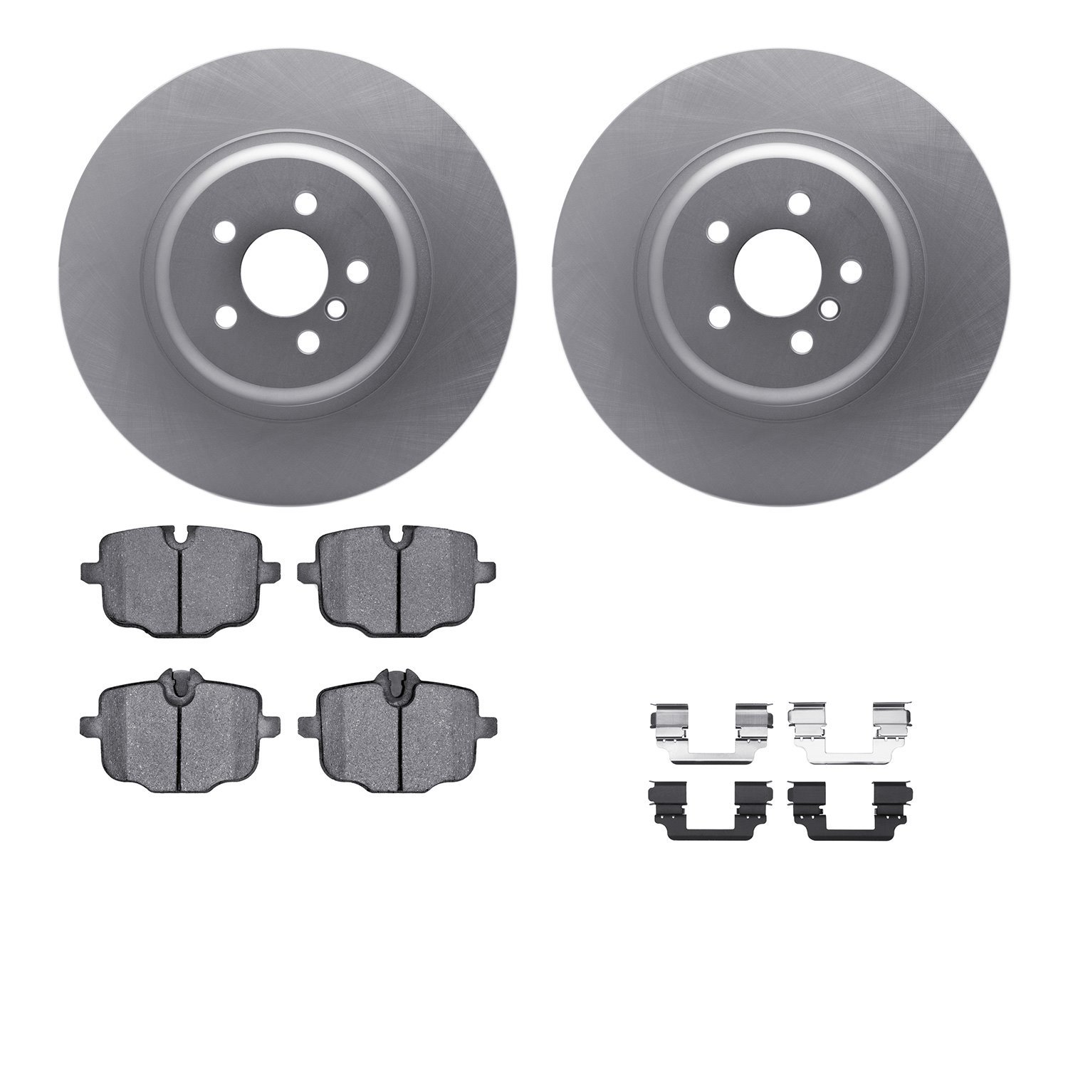 4312-31093 Geospec Brake Rotors with 3000-Series Ceramic Brake Pads & Hardware, 2016-2020 BMW, Position: Rear