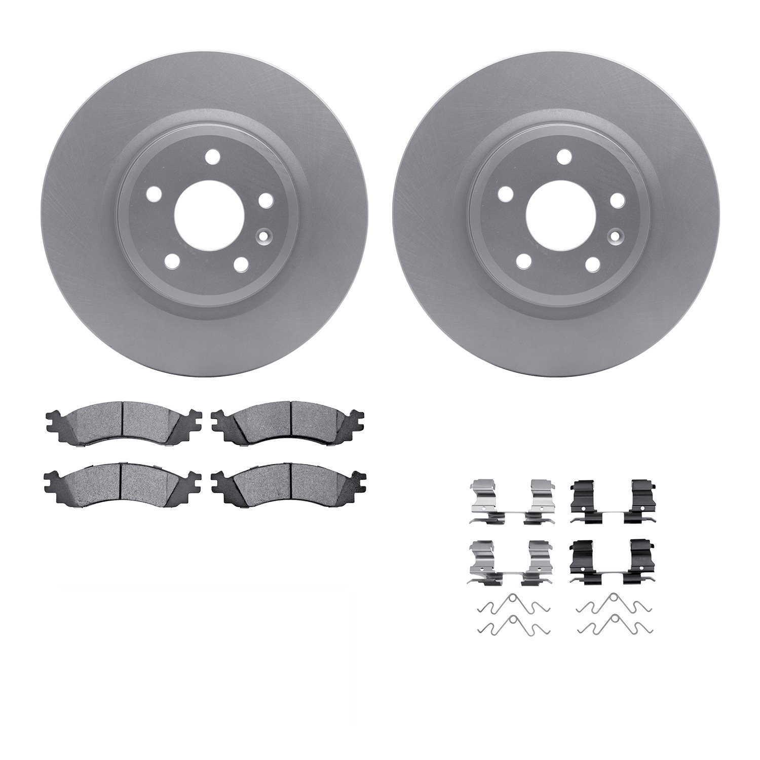 4312-54096 Geospec Brake Rotors with 3000-Series Ceramic Brake Pads & Hardware, 2011-2012 Ford/Lincoln/Mercury/Mazda, Position: