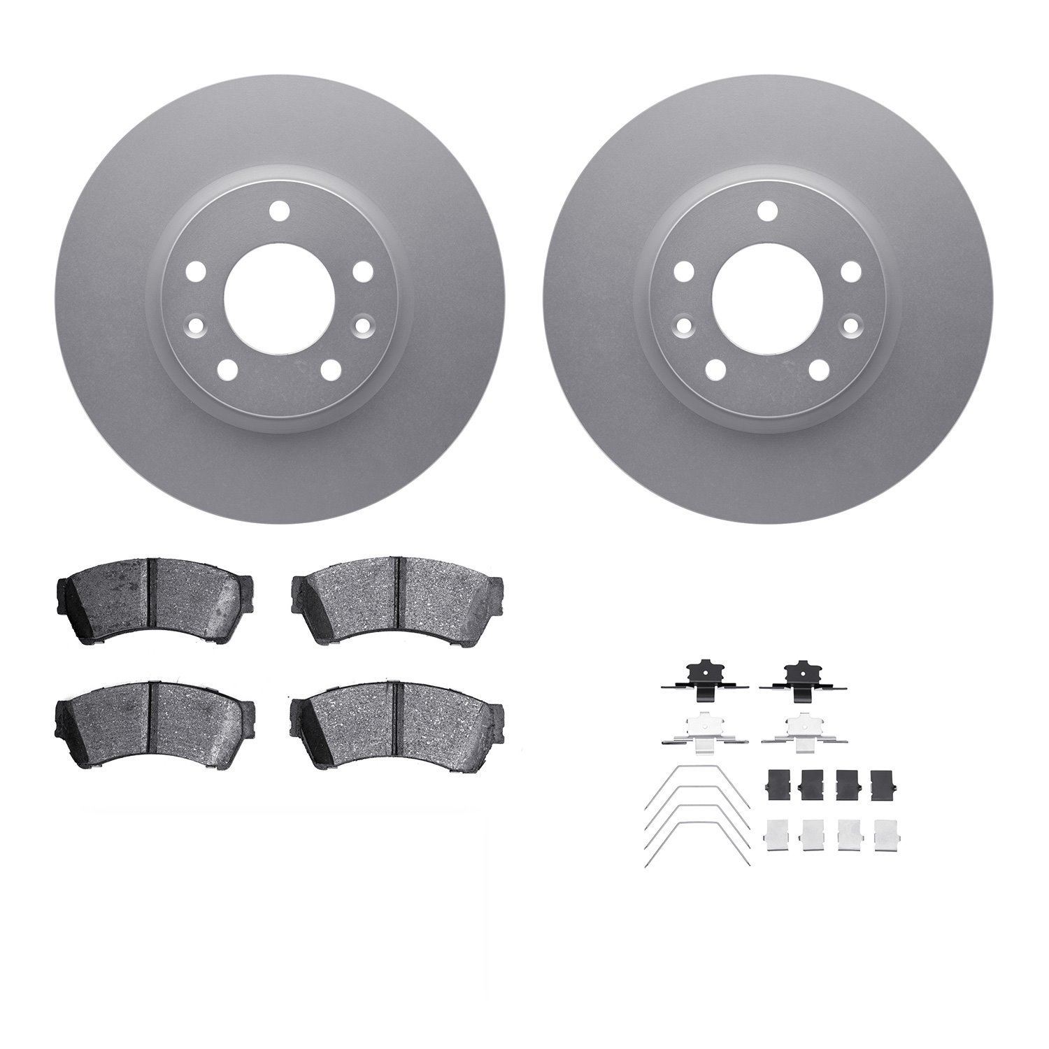 4312-54099 Geospec Brake Rotors with 3000-Series Ceramic Brake Pads & Hardware, 2006-2013 Ford/Lincoln/Mercury/Mazda, Position: