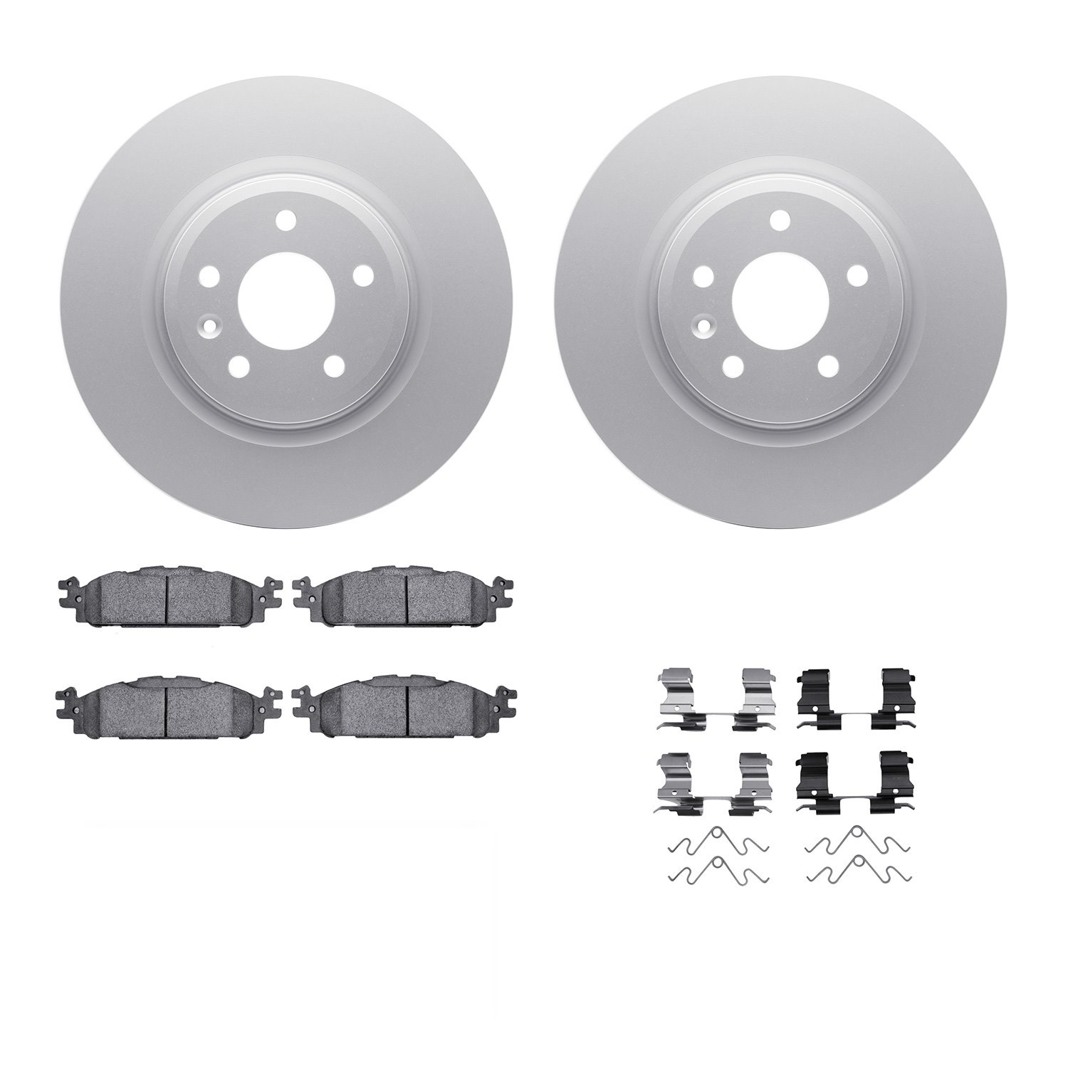 4312-54116 Geospec Brake Rotors with 3000-Series Ceramic Brake Pads & Hardware, 2009-2010 Ford/Lincoln/Mercury/Mazda, Position: