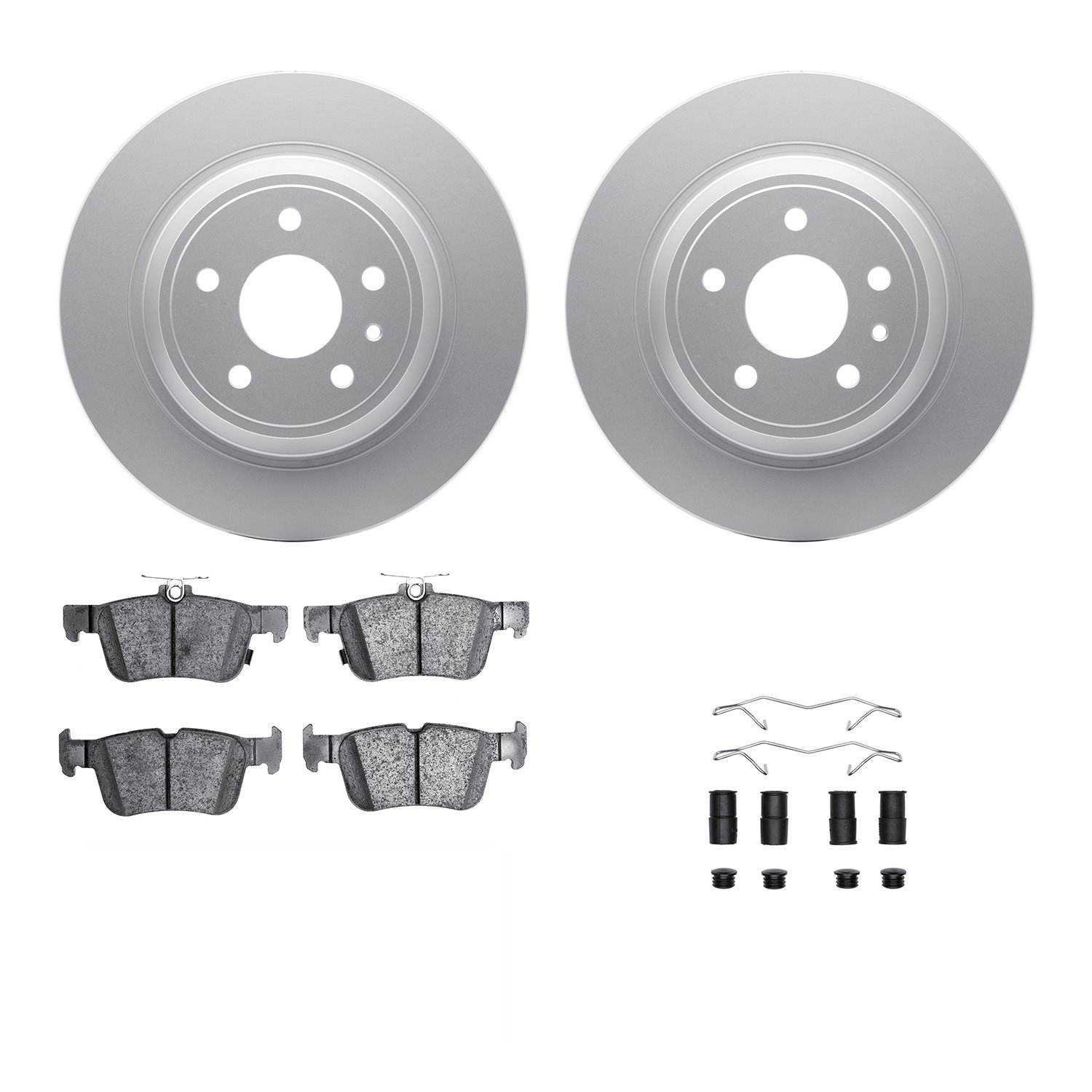 4312-54132 Geospec Brake Rotors with 3000-Series Ceramic Brake Pads & Hardware, 2013-2020 Ford/Lincoln/Mercury/Mazda, Position: