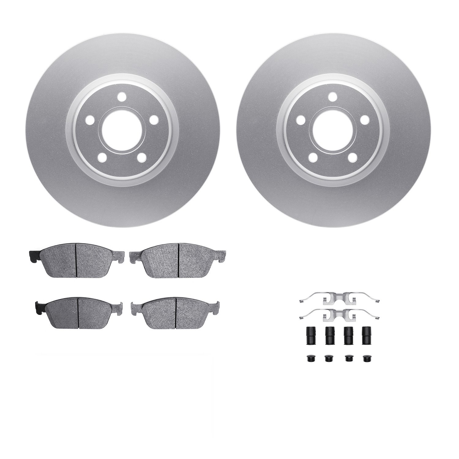 4312-54138 Geospec Brake Rotors with 3000-Series Ceramic Brake Pads & Hardware, 2013-2019 Ford/Lincoln/Mercury/Mazda, Position: