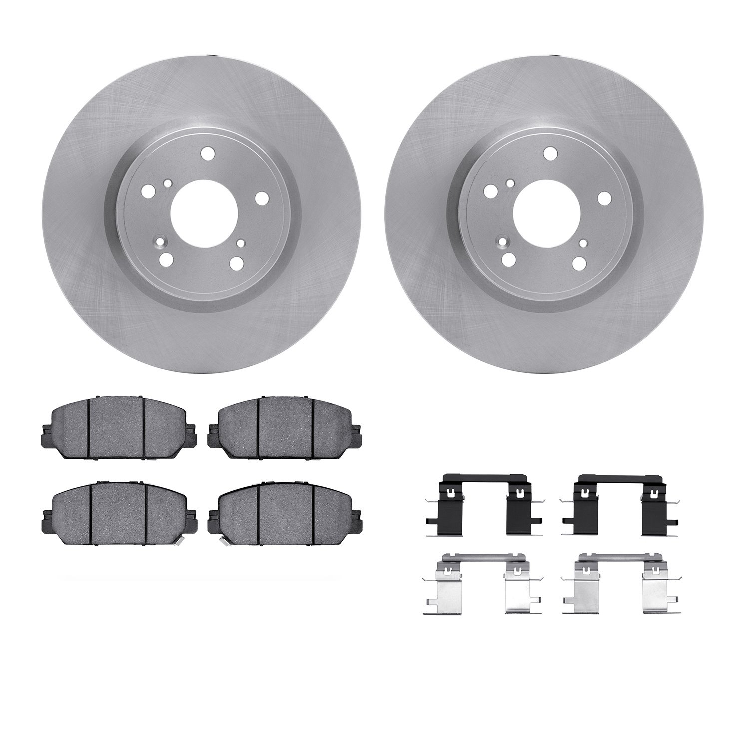 4312-59080 Geospec Brake Rotors with 3000-Series Ceramic Brake Pads & Hardware, Fits Select Acura/Honda, Position: Front
