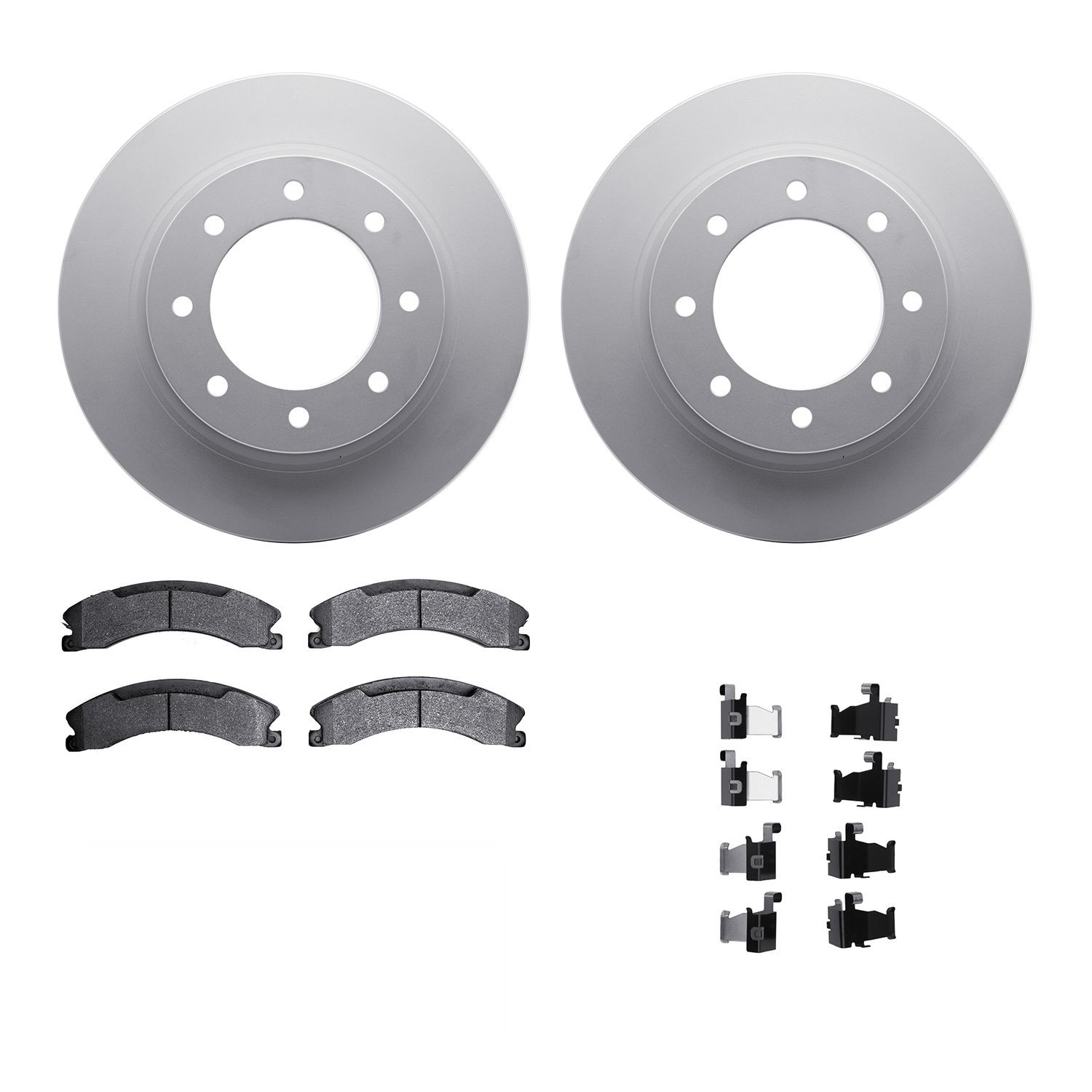 4312-67056 Geospec Brake Rotors with 3000-Series Ceramic Brake Pads & Hardware, 2012-2021 Infiniti/Nissan, Position: Front