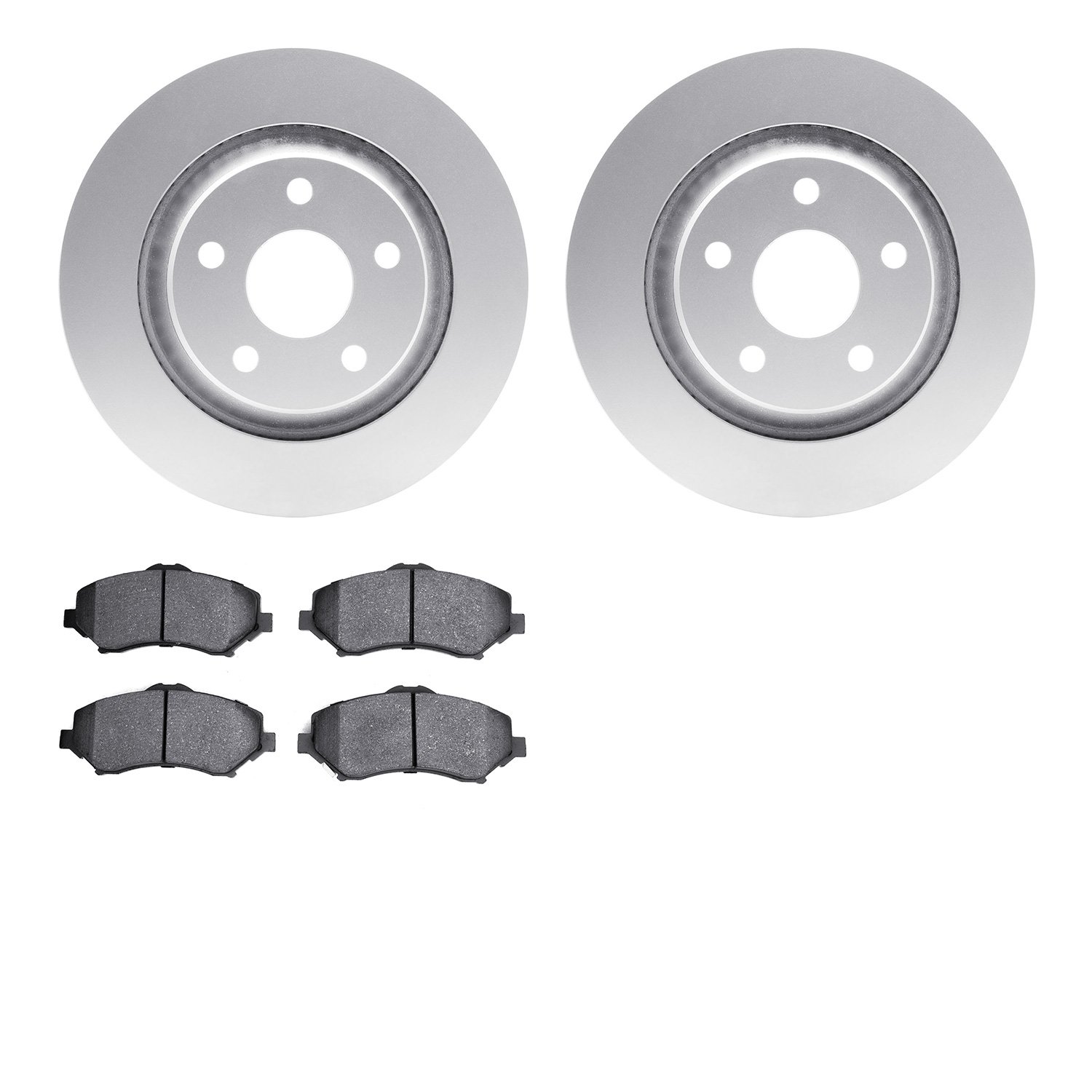 4402-42029 Geospec Brake Rotors with Ultimate-Duty Brake Pads Kit, 2012-2018 Mopar, Position: Front