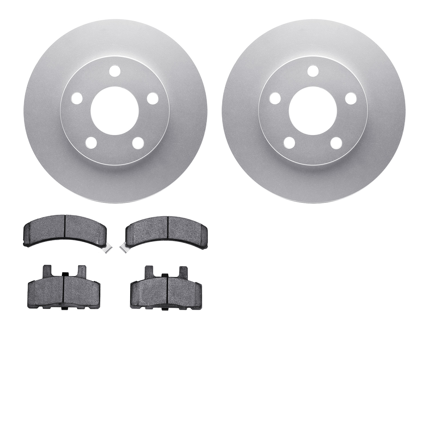 4402-47002 Geospec Brake Rotors with Ultimate-Duty Brake Pads Kit, 1990-1993 GM, Position: Front