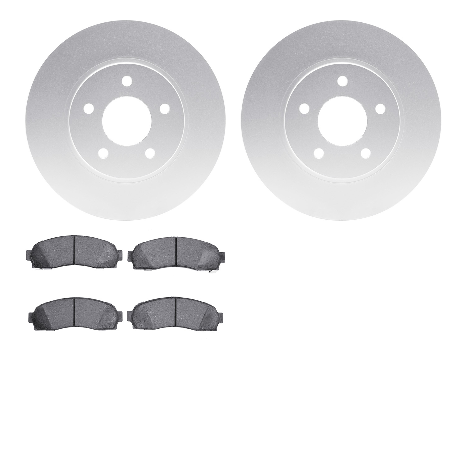 4402-47006 Geospec Brake Rotors with Ultimate-Duty Brake Pads Kit, 2002-2007 GM, Position: Front