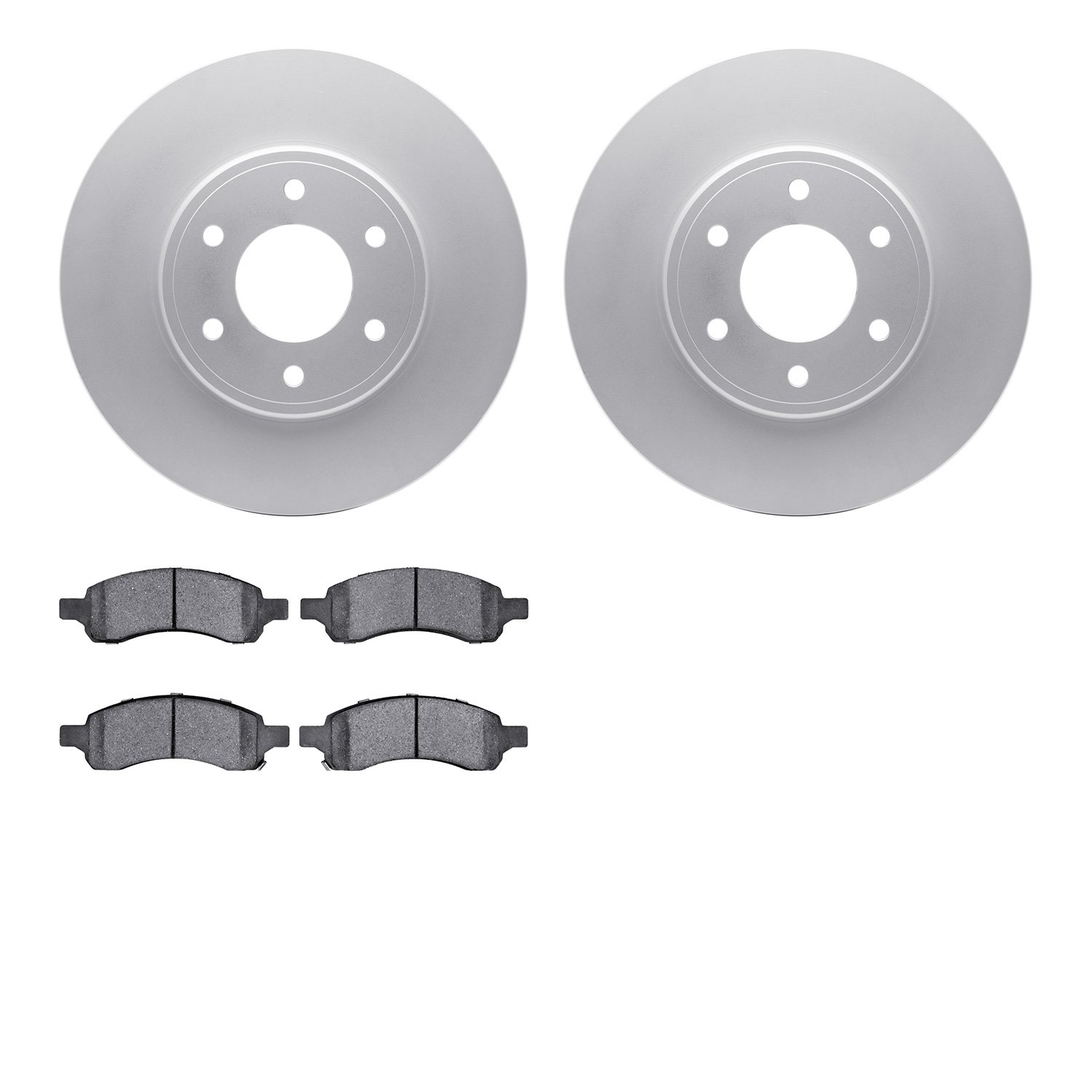 4402-47008 Geospec Brake Rotors with Ultimate-Duty Brake Pads Kit, 2006-2009 GM, Position: Front