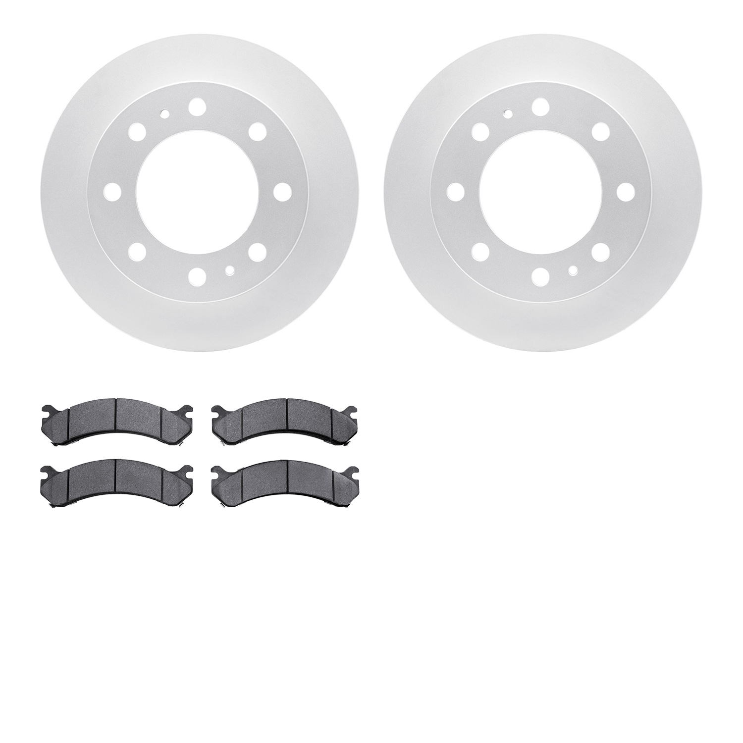 4402-48014 Geospec Brake Rotors with Ultimate-Duty Brake Pads Kit, 1999-2020 GM, Position: Front