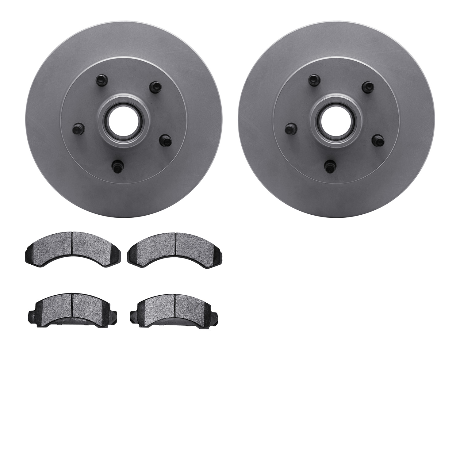 4402-54006 Geospec Brake Rotors with Ultimate-Duty Brake Pads Kit, 1983-1994 Ford/Lincoln/Mercury/Mazda, Position: Front