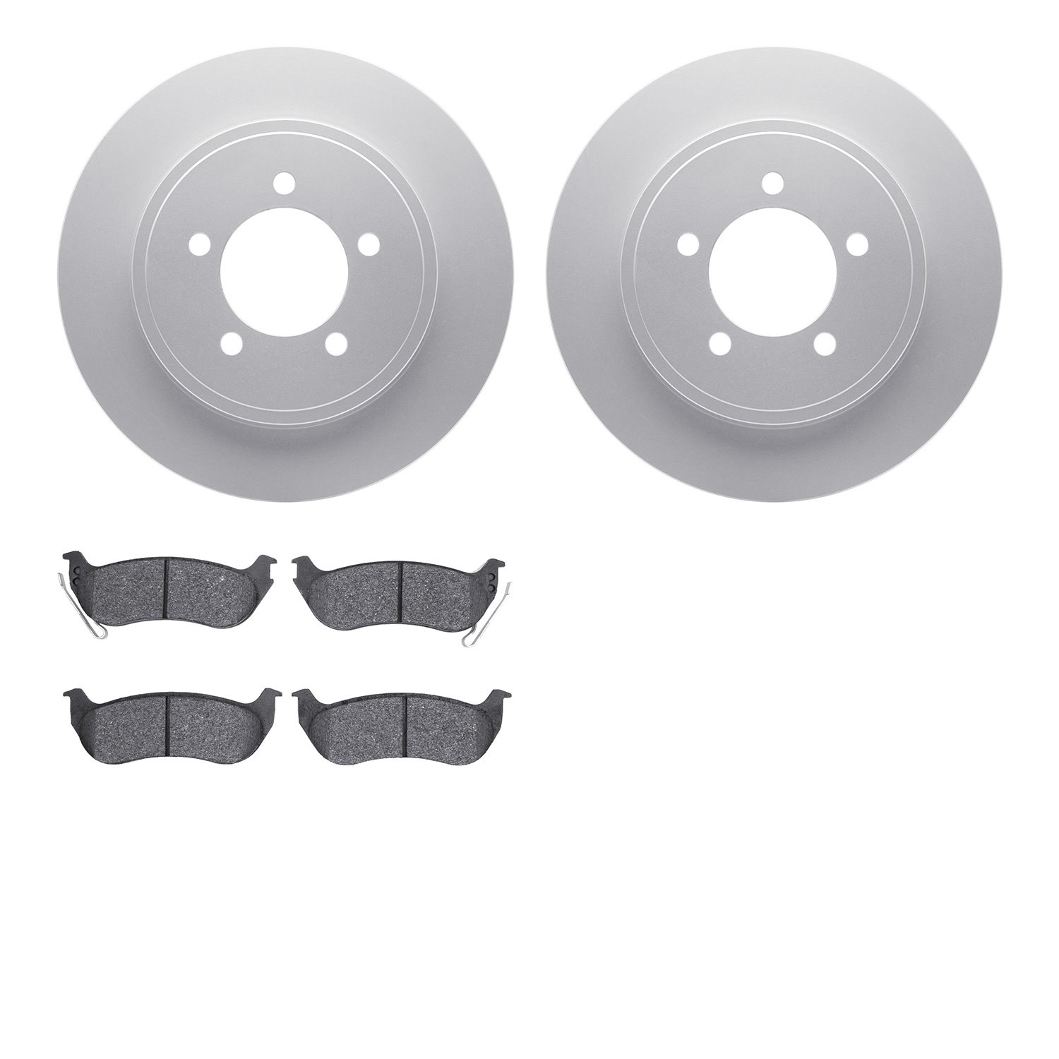 4402-54040 Geospec Brake Rotors with Ultimate-Duty Brake Pads Kit, 2006-2010 Ford/Lincoln/Mercury/Mazda, Position: Rear