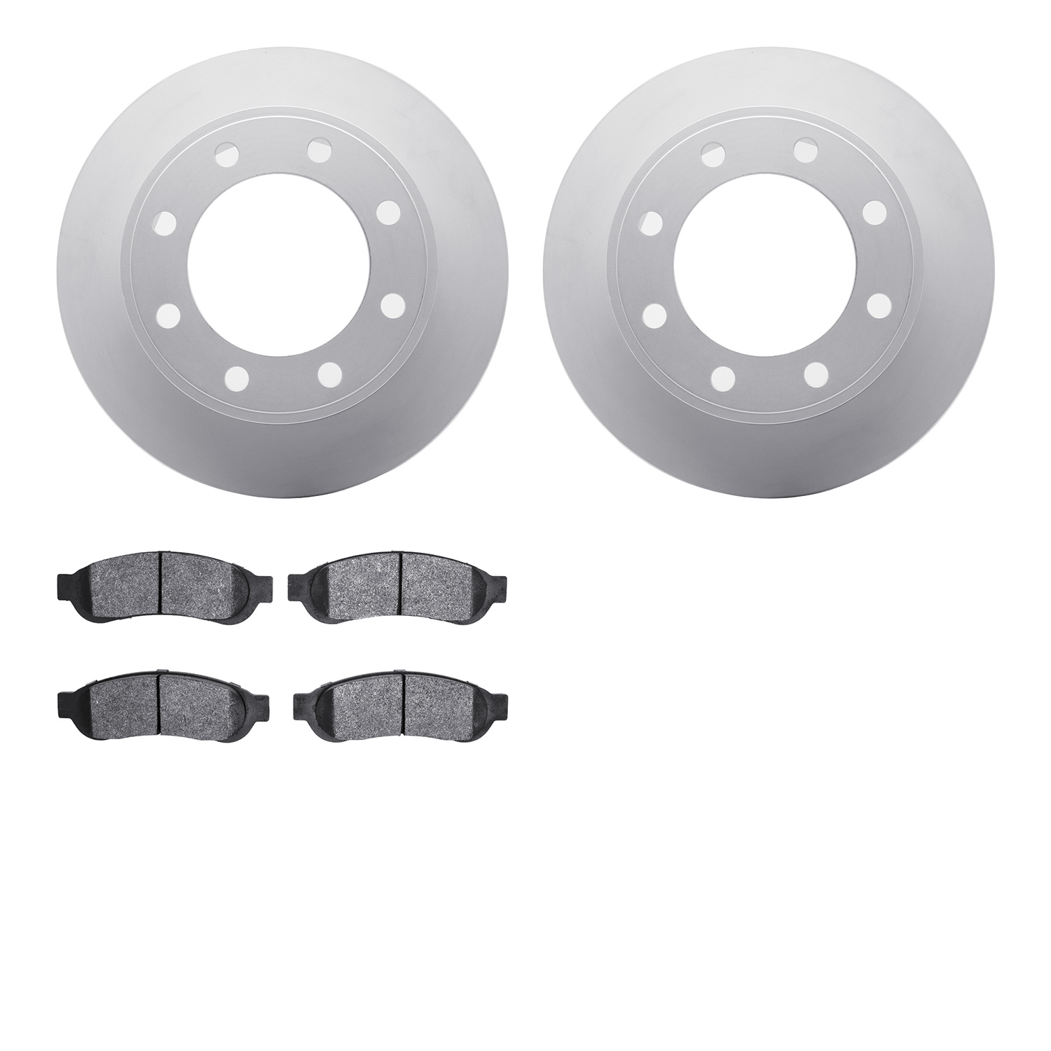 4402-54055 Geospec Brake Rotors with Ultimate-Duty Brake Pads Kit, 2006-2010 Ford/Lincoln/Mercury/Mazda, Position: Rear