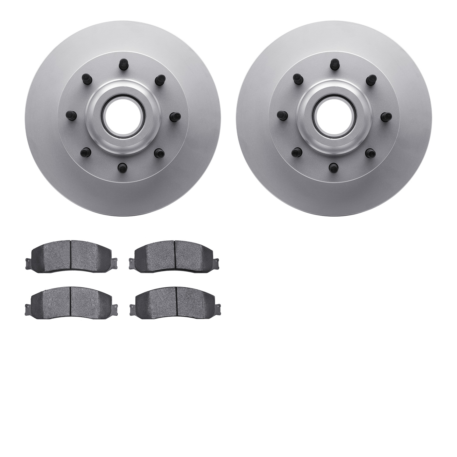 4402-54064 Geospec Brake Rotors with Ultimate-Duty Brake Pads Kit, 2012-2012 Ford/Lincoln/Mercury/Mazda, Position: Front