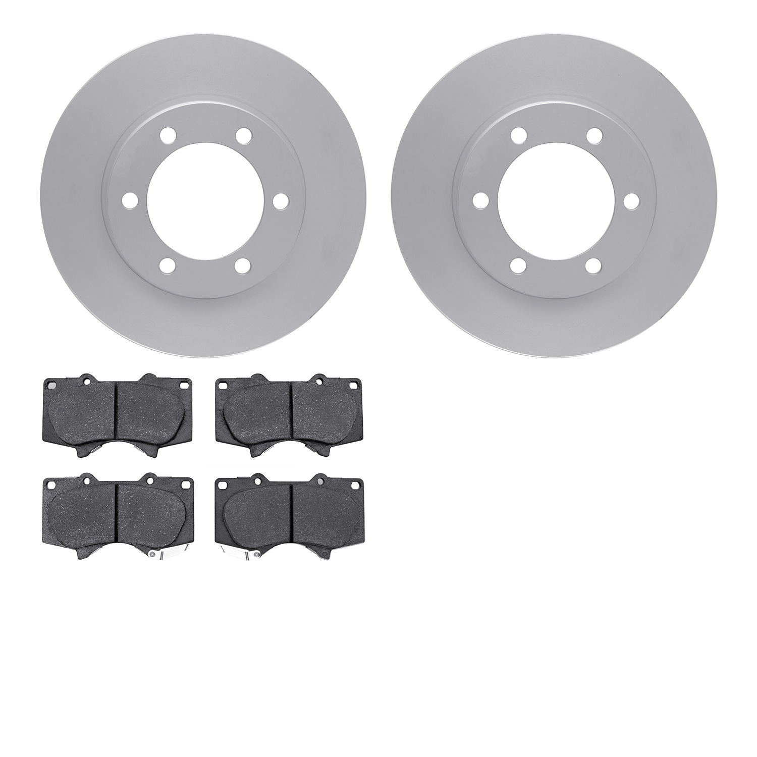 Geospec Brake Rotors with Ultimate-Duty Brake Pads Kit,