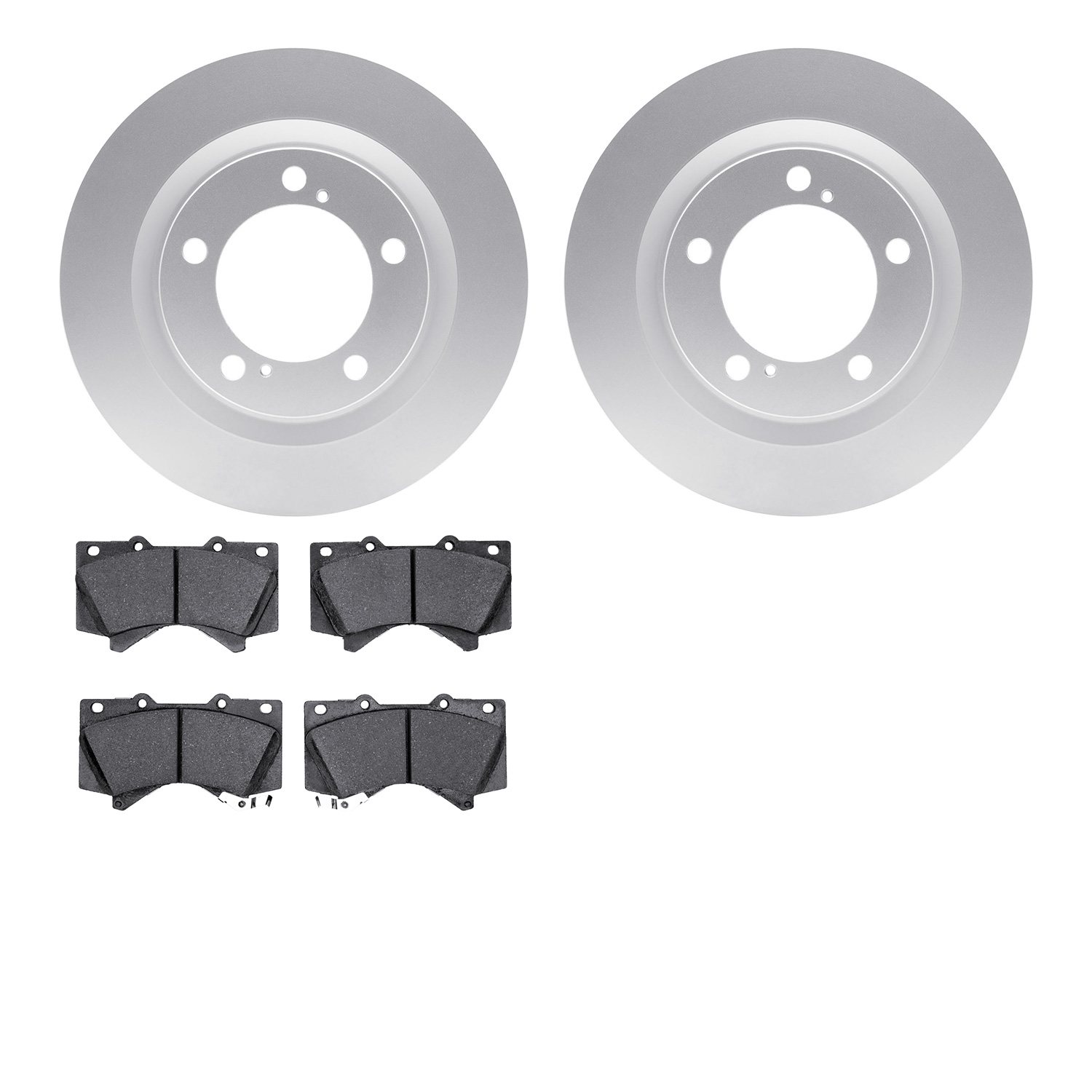 4402-76013 Geospec Brake Rotors with Ultimate-Duty Brake Pads Kit, Fits Select Lexus/Toyota/Scion, Position: Front