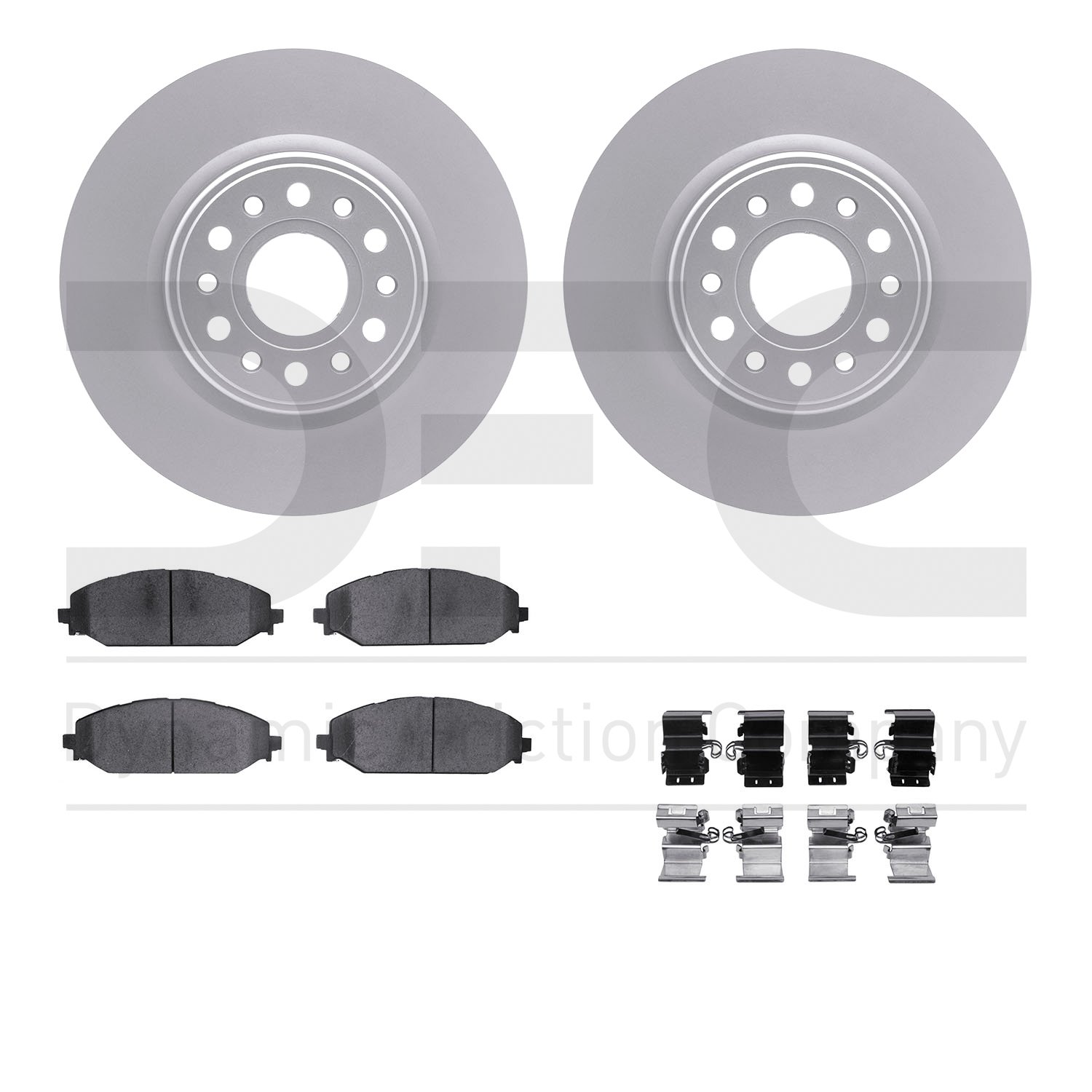 4412-40022 Geospec Brake Rotors with Ultimate-Duty Brake Pads & Hardware, Fits Select Mopar, Position: Front