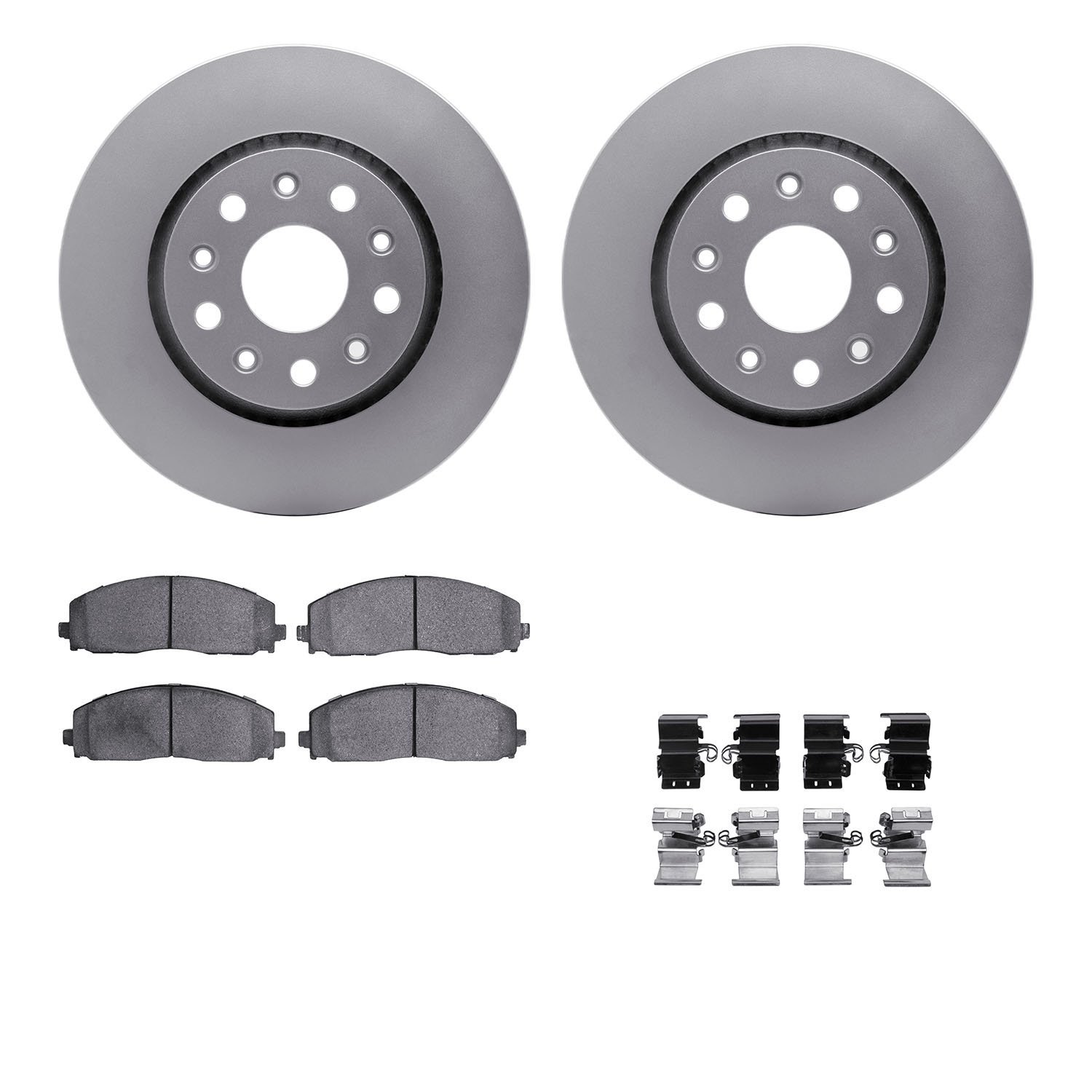 Geospec Brake Rotors with Ultimate-Duty Brake Pads &