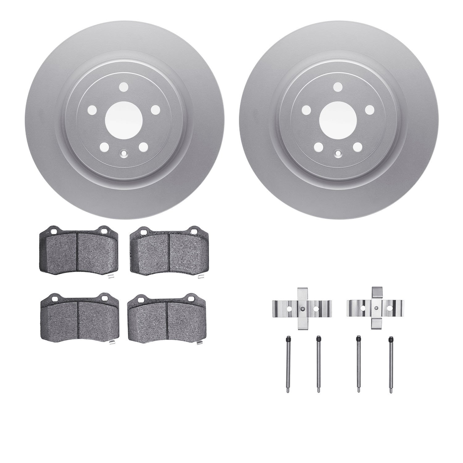 4412-47003 Geospec Brake Rotors with Ultimate-Duty Brake Pads & Hardware, Fits Select GM, Position: Rear