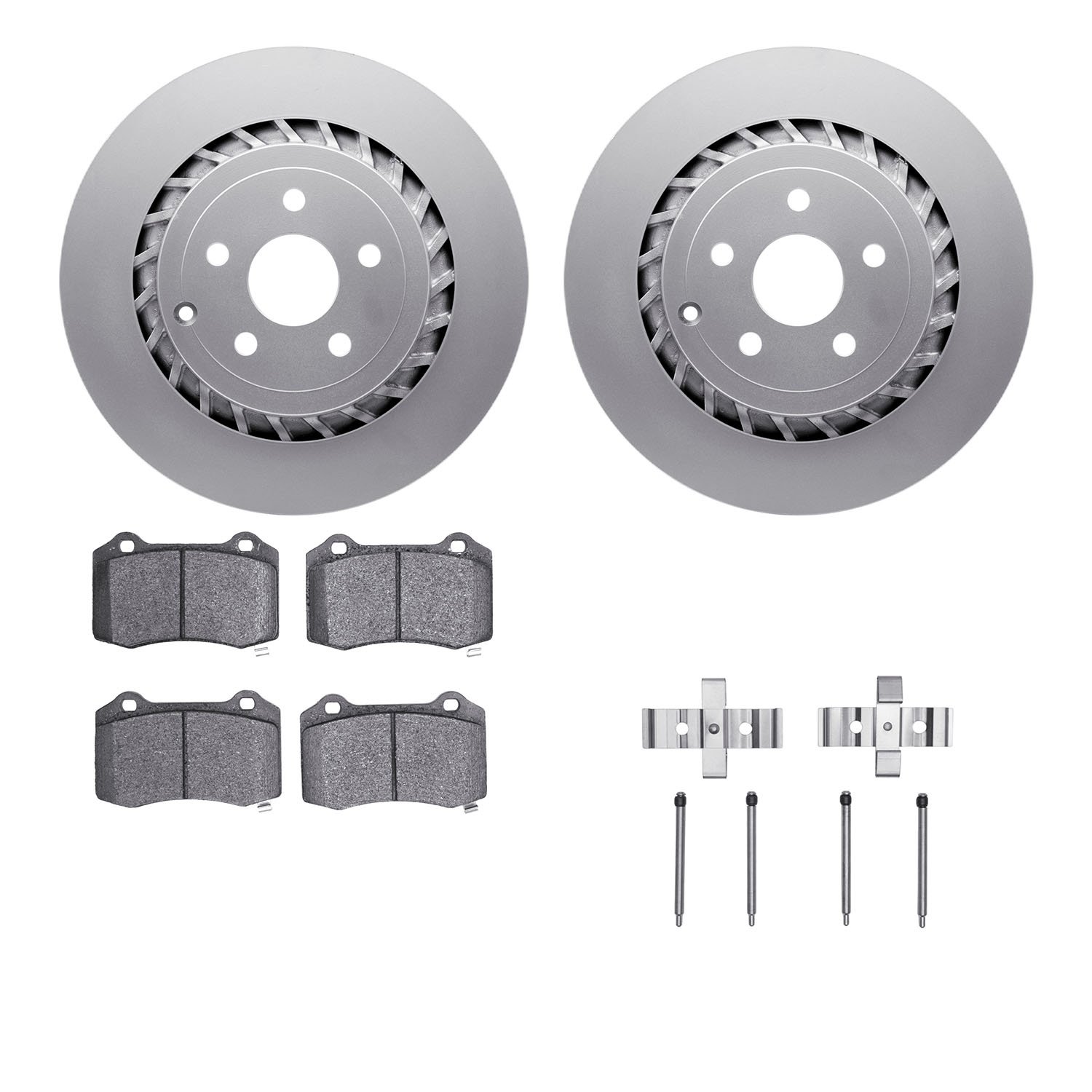 4412-47004 Geospec Brake Rotors with Ultimate-Duty Brake Pads & Hardware, 2015-2017 GM, Position: Rear