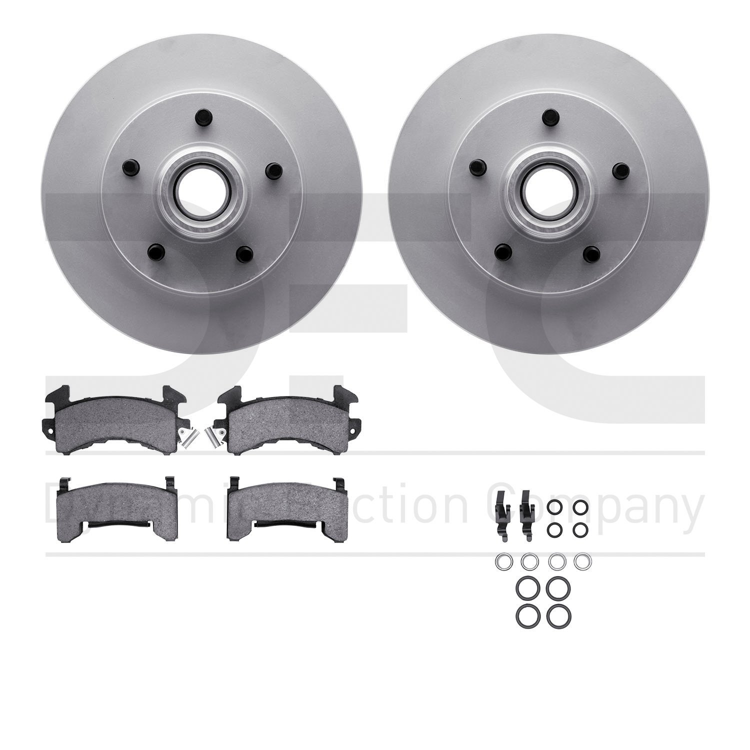 4412-47005 Geospec Brake Rotors with Ultimate-Duty Brake Pads & Hardware, 1982-1995 GM, Position: Front