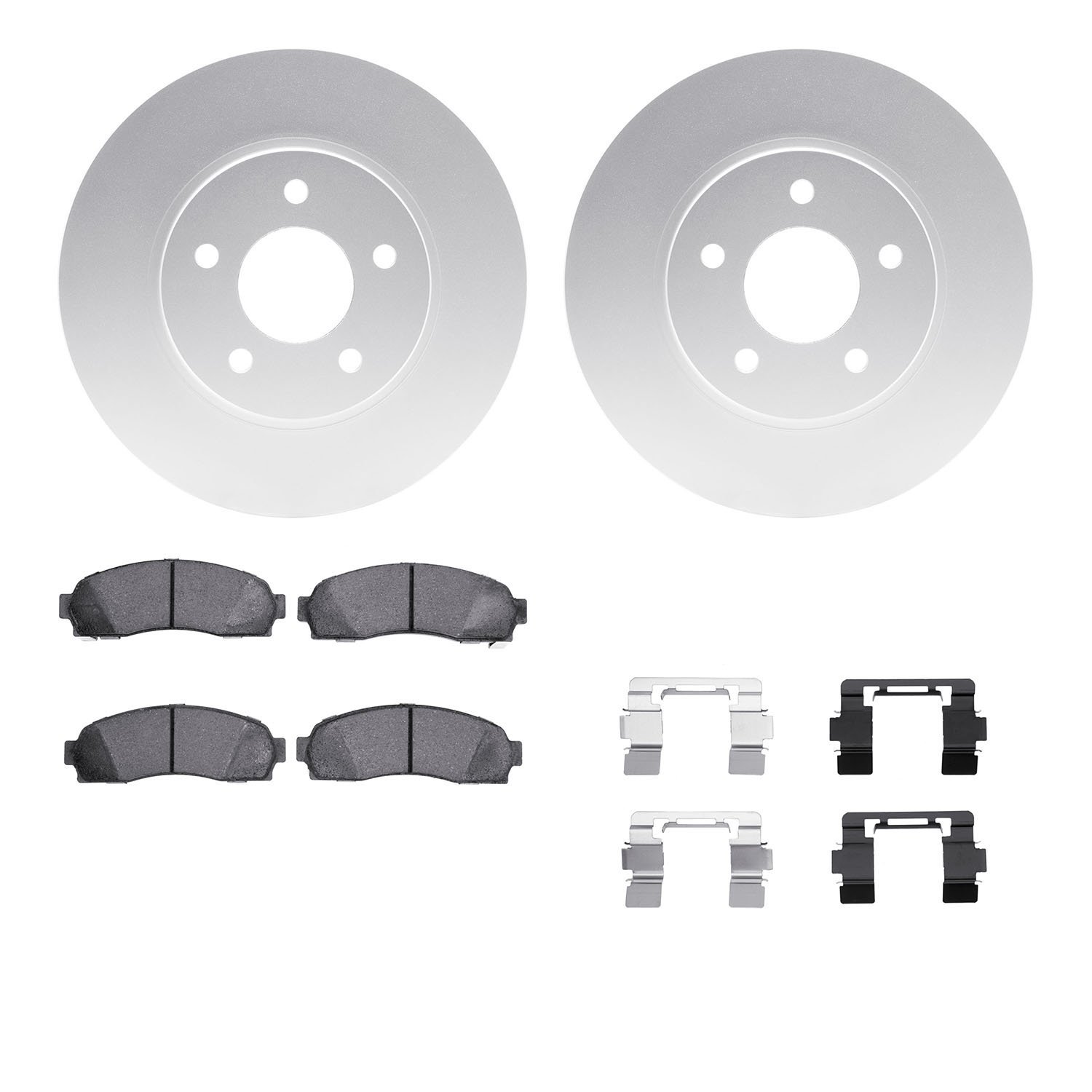 4412-47006 Geospec Brake Rotors with Ultimate-Duty Brake Pads & Hardware, 2002-2007 GM, Position: Front