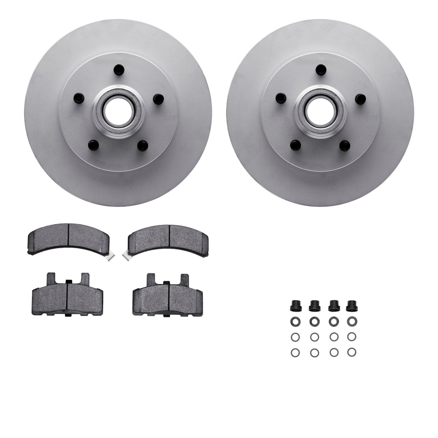 4412-48007 Geospec Brake Rotors with Ultimate-Duty Brake Pads & Hardware, 1992-2002 GM, Position: Front