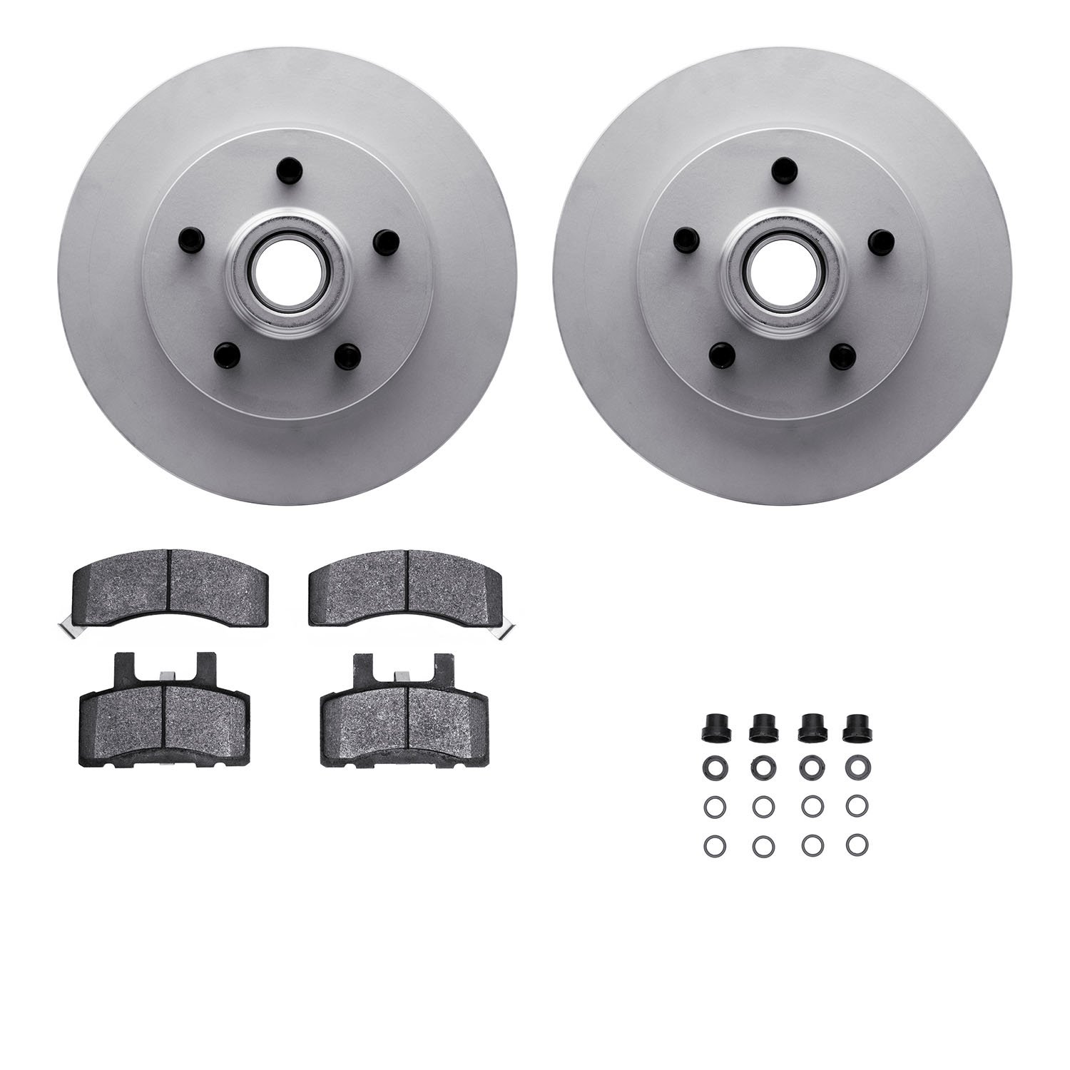 4412-48008 Geospec Brake Rotors with Ultimate-Duty Brake Pads & Hardware, 1998-2000 GM, Position: Front