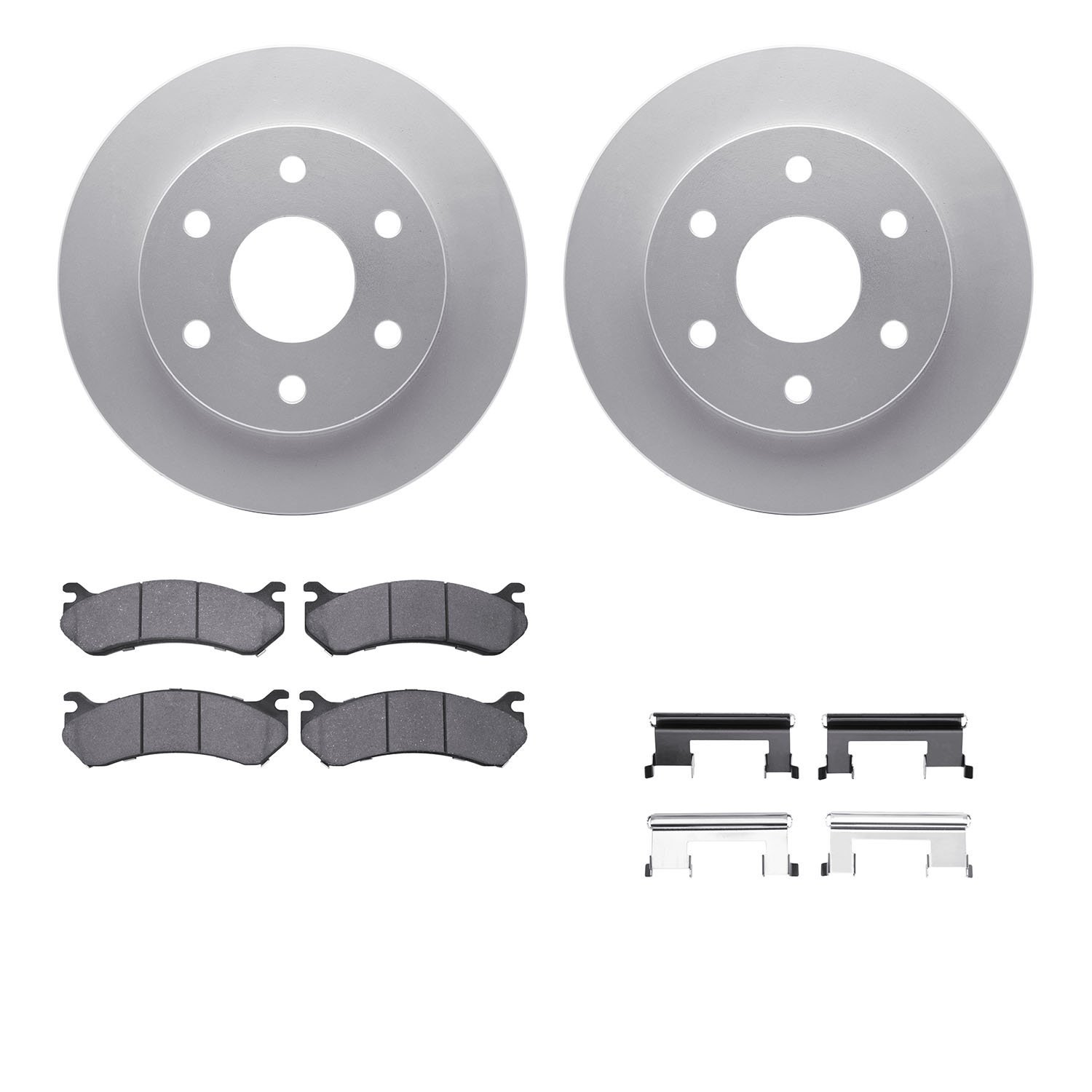 4412-48012 Geospec Brake Rotors with Ultimate-Duty Brake Pads & Hardware, 1999-2008 GM, Position: Front