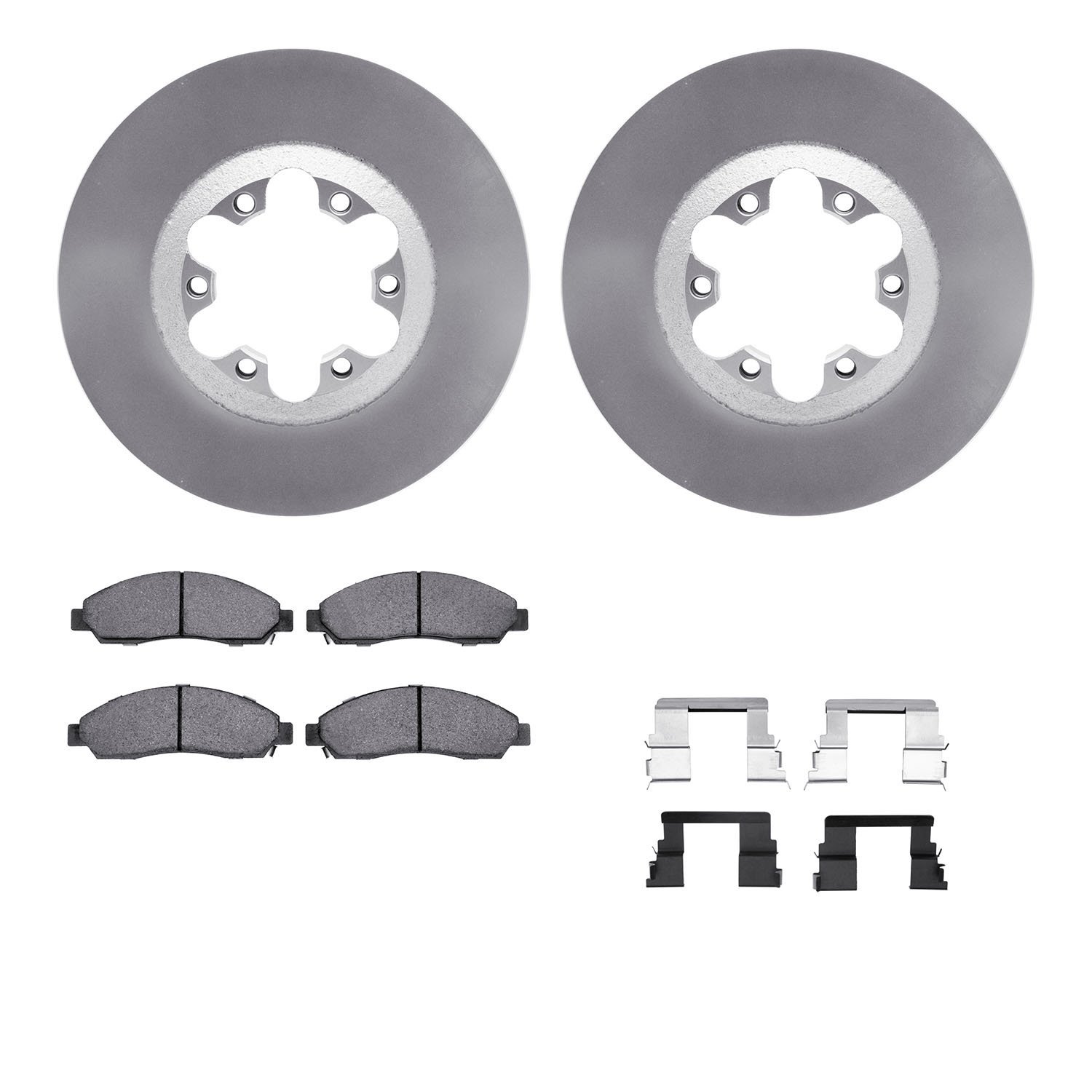 4412-48022 Geospec Brake Rotors with Ultimate-Duty Brake Pads & Hardware, 2004-2008 GM, Position: Front
