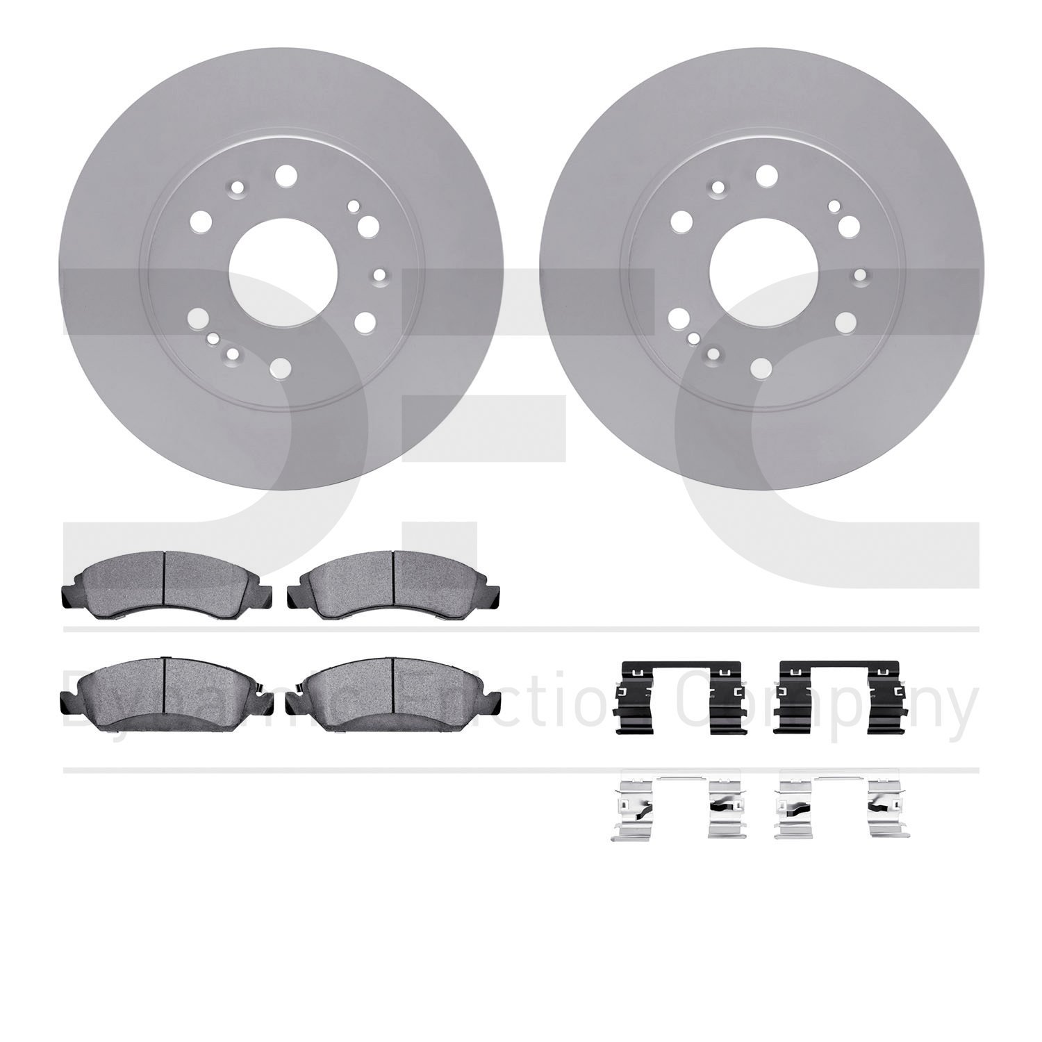 4412-48024 Geospec Brake Rotors with Ultimate-Duty Brake Pads & Hardware, 2005-2020 GM, Position: Front