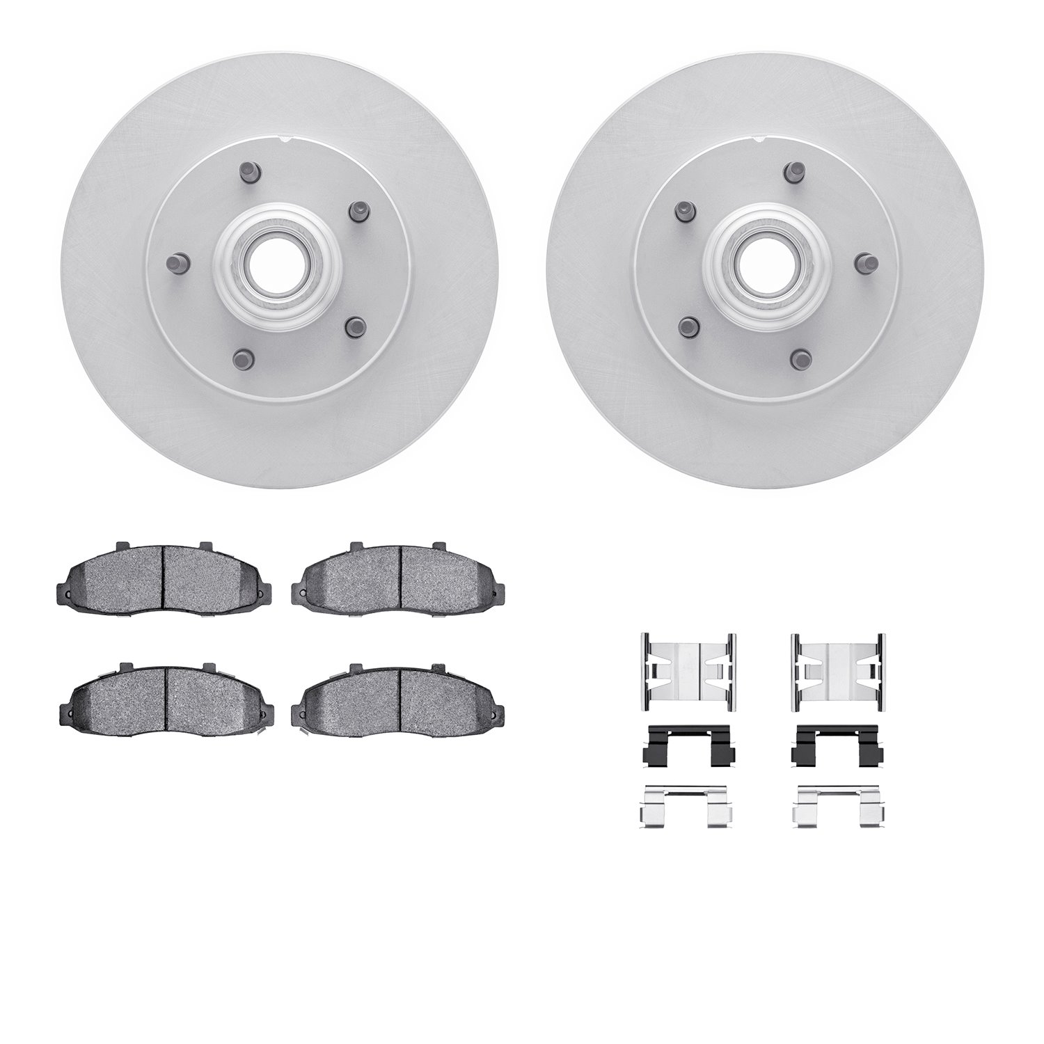 4412-54016 Geospec Brake Rotors with Ultimate-Duty Brake Pads & Hardware, 1997-1999 Ford/Lincoln/Mercury/Mazda, Position: Front
