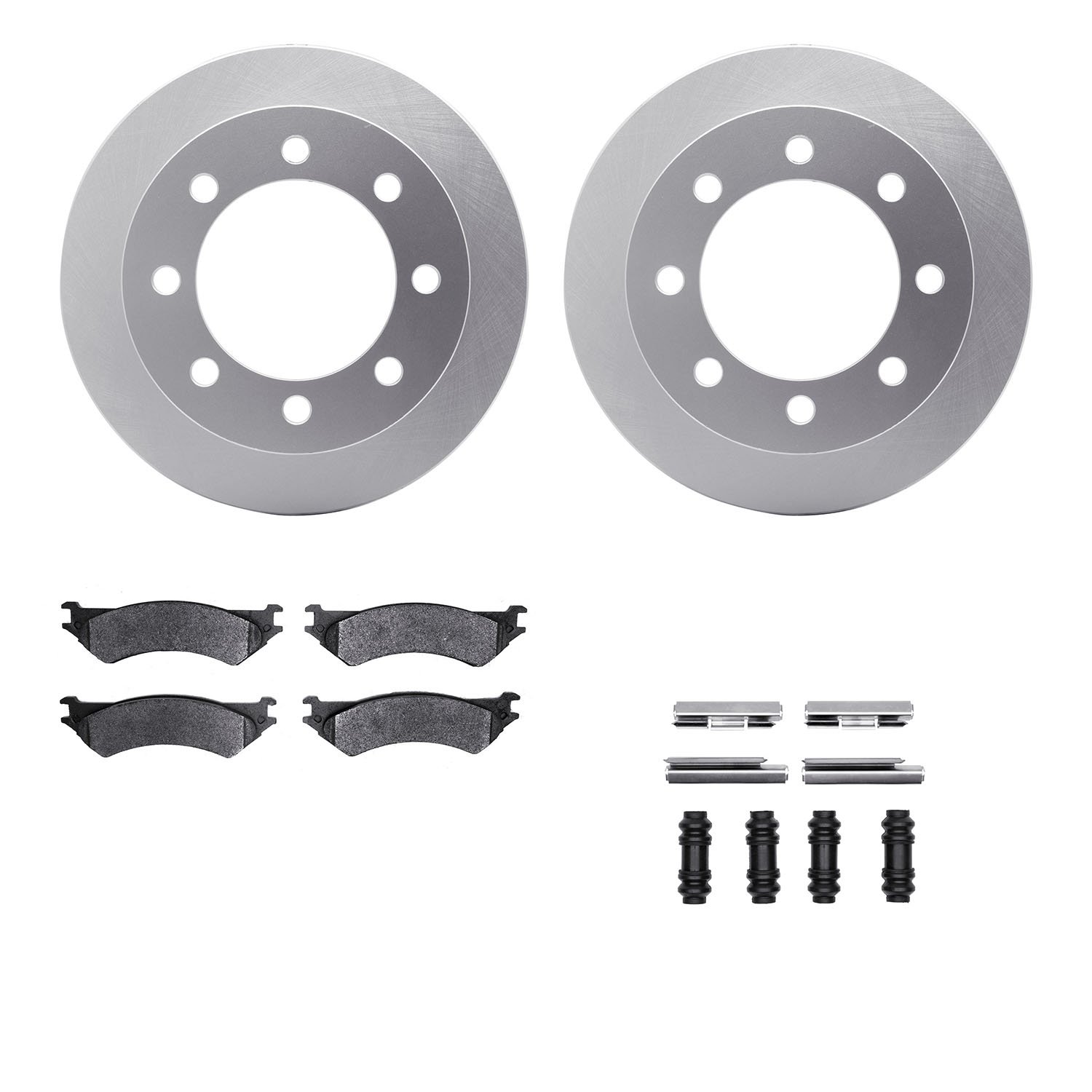 4412-54029 Geospec Brake Rotors with Ultimate-Duty Brake Pads & Hardware, 1999-2007 Ford/Lincoln/Mercury/Mazda, Position: Rear
