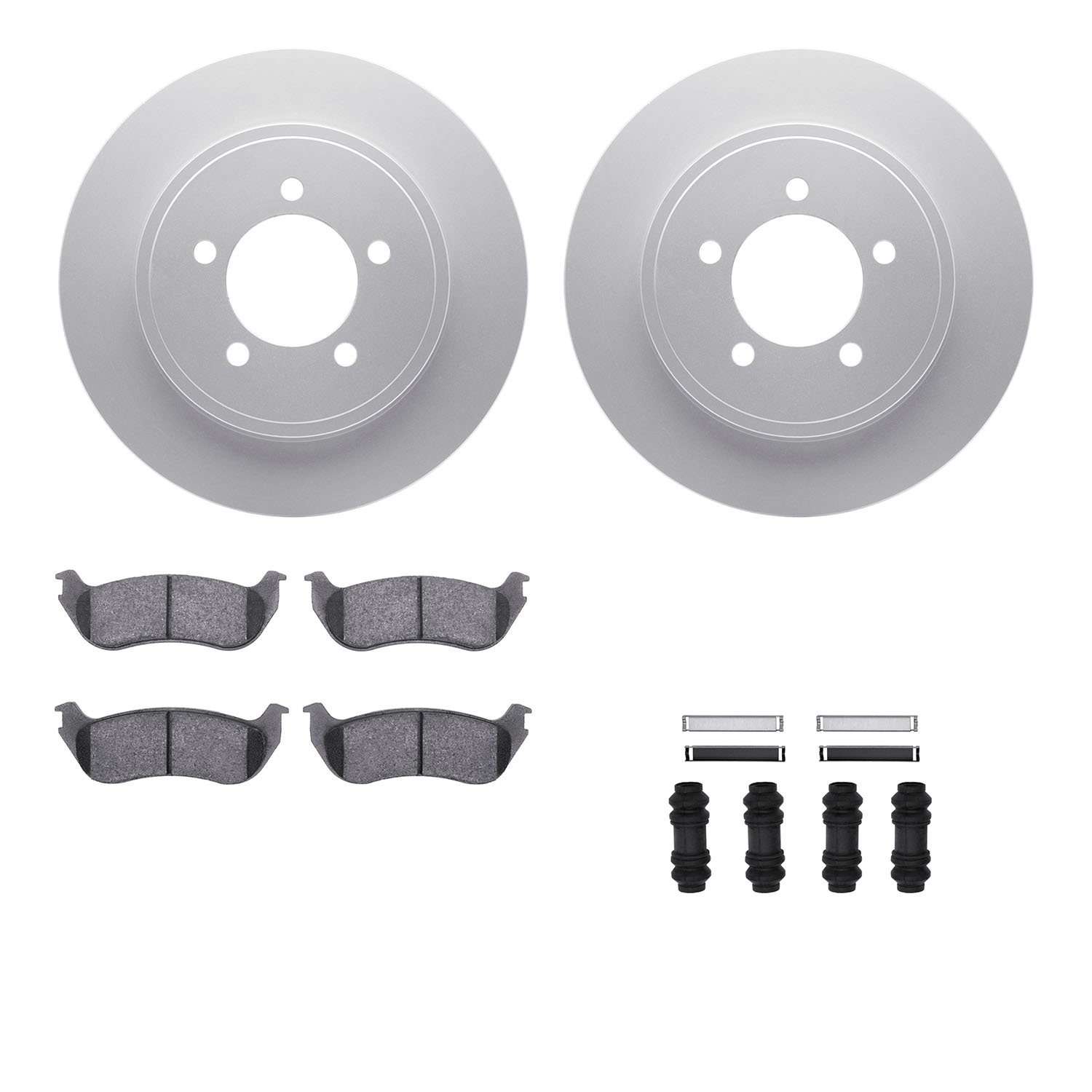 4412-54040 Geospec Brake Rotors with Ultimate-Duty Brake Pads & Hardware, 2002-2005 Ford/Lincoln/Mercury/Mazda, Position: Rear