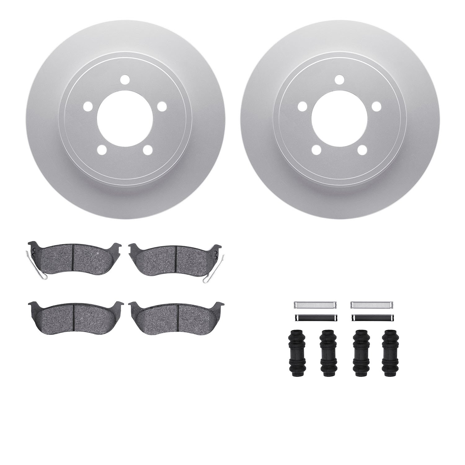4412-54041 Geospec Brake Rotors with Ultimate-Duty Brake Pads & Hardware, 2006-2010 Ford/Lincoln/Mercury/Mazda, Position: Rear
