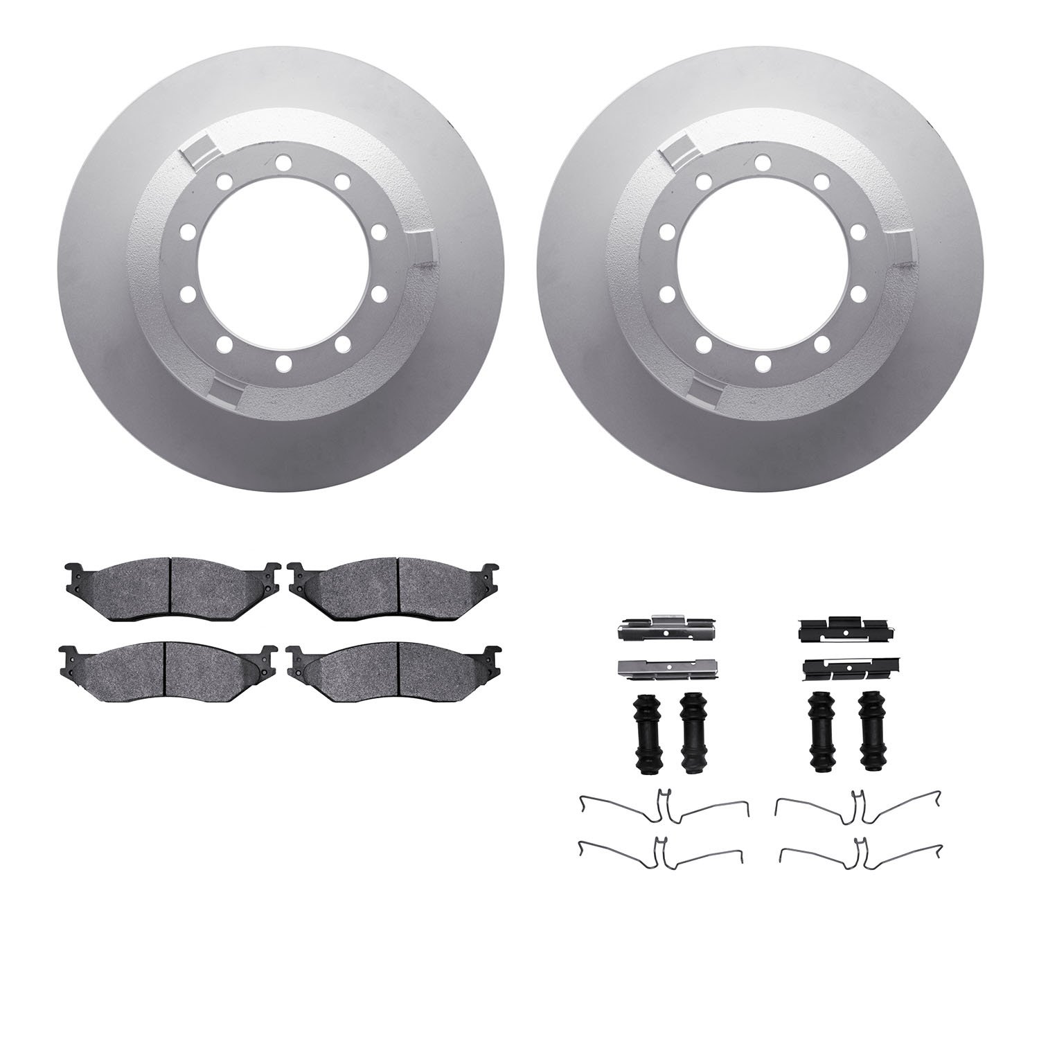 4412-54044 Geospec Brake Rotors with Ultimate-Duty Brake Pads & Hardware, 2011-2015 Ford/Lincoln/Mercury/Mazda, Position: Rear