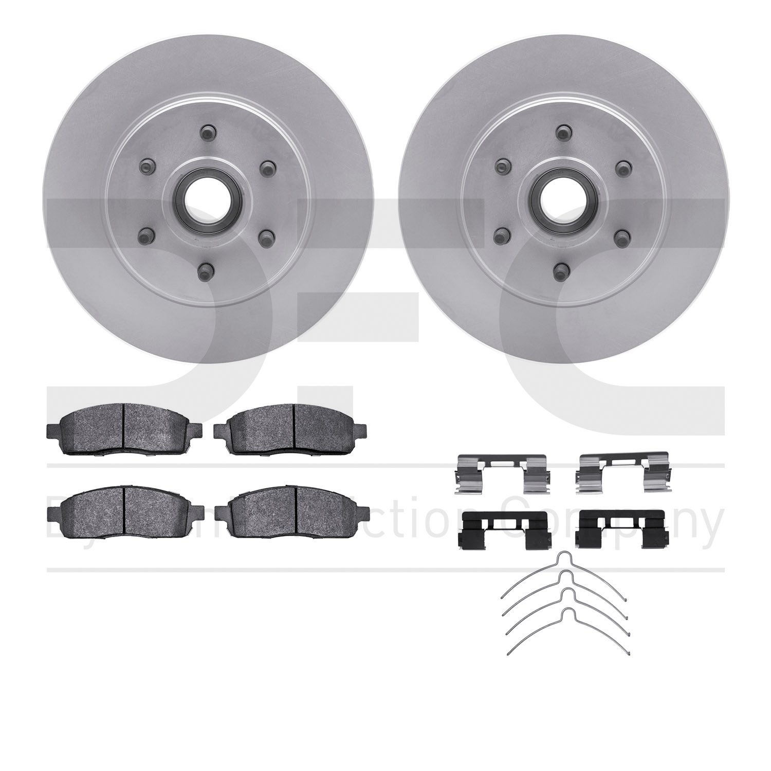 4412-54046 Geospec Brake Rotors with Ultimate-Duty Brake Pads & Hardware, 2004-2008 Ford/Lincoln/Mercury/Mazda, Position: Front