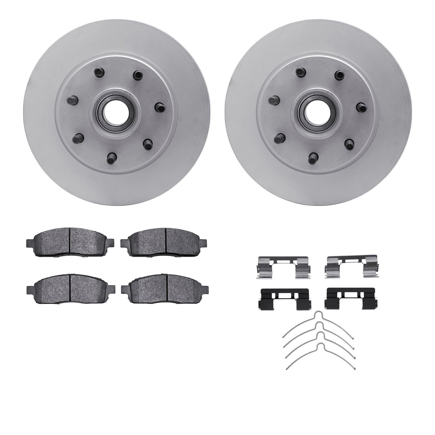 4412-54047 Geospec Brake Rotors with Ultimate-Duty Brake Pads & Hardware, 2004-2008 Ford/Lincoln/Mercury/Mazda, Position: Front