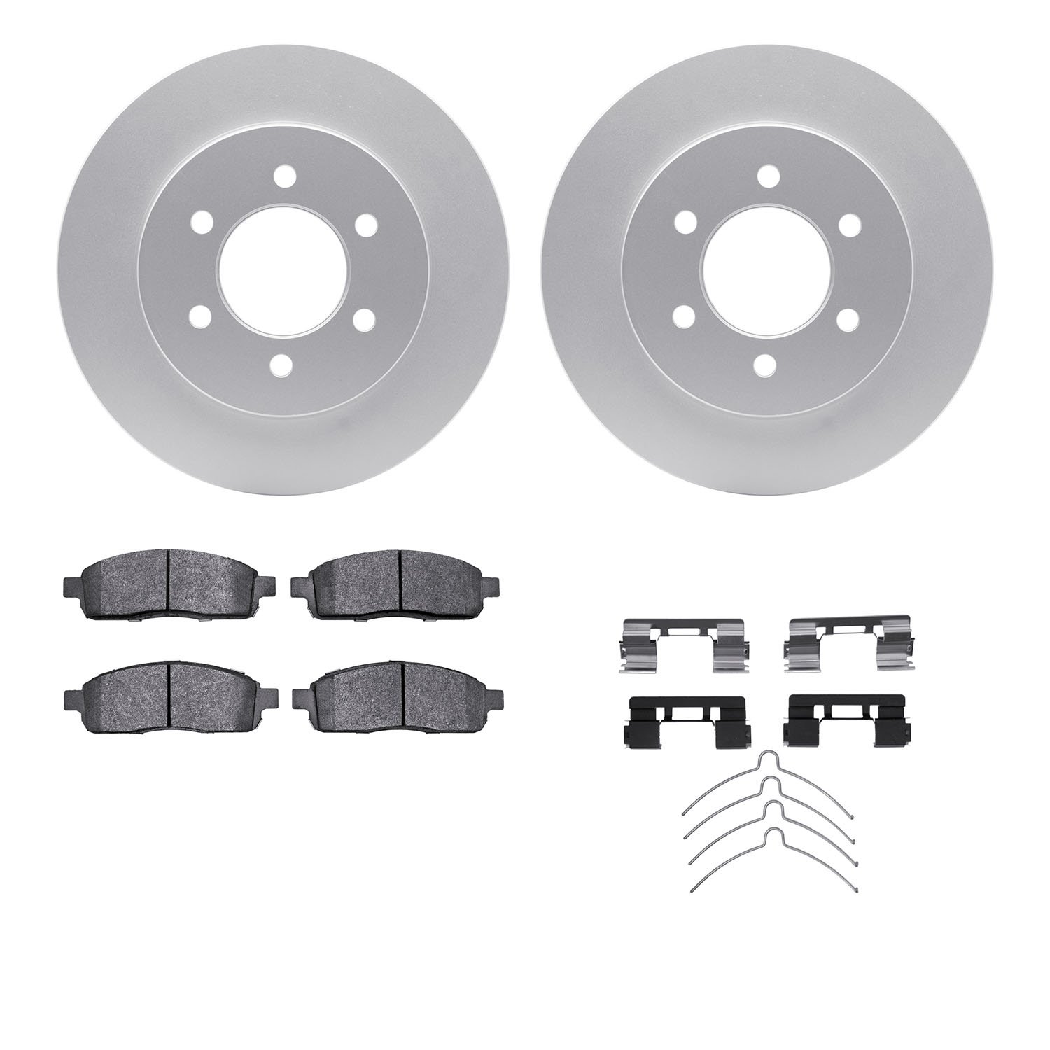 4412-54048 Geospec Brake Rotors with Ultimate-Duty Brake Pads & Hardware, 2004-2008 Ford/Lincoln/Mercury/Mazda, Position: Front