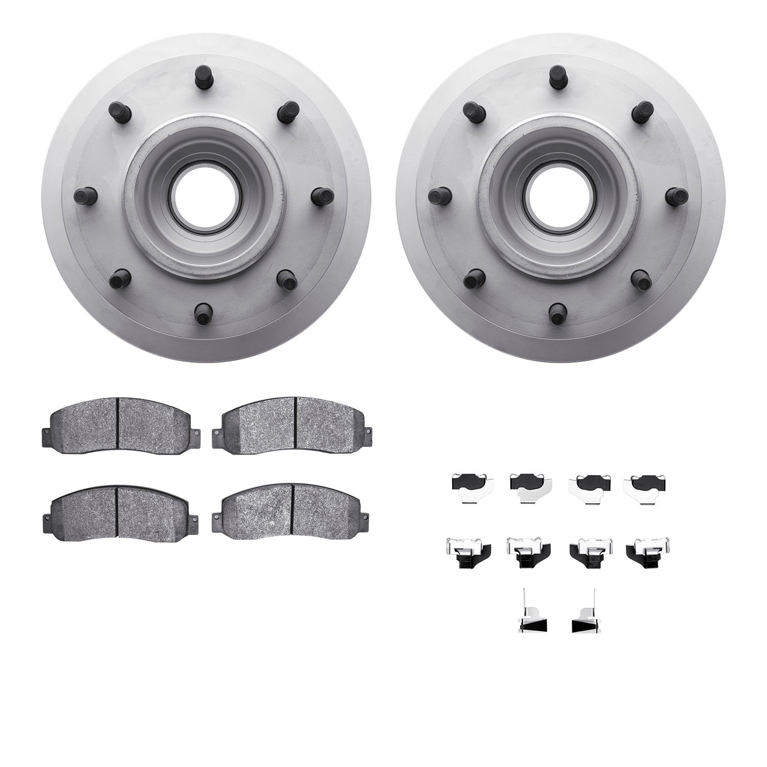 4412-54066 Geospec Brake Rotors with Ultimate-Duty Brake Pads & Hardware, 2006-2010 Ford/Lincoln/Mercury/Mazda, Position: Front