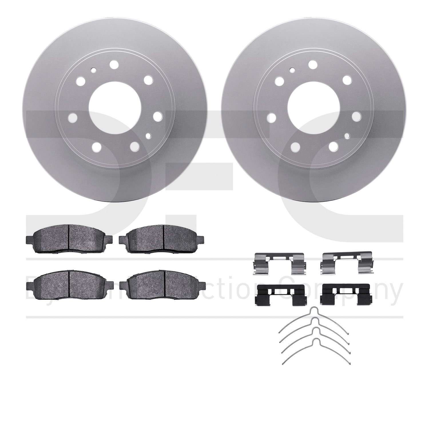 4412-54068 Geospec Brake Rotors with Ultimate-Duty Brake Pads & Hardware, 2009-2009 Ford/Lincoln/Mercury/Mazda, Position: Front