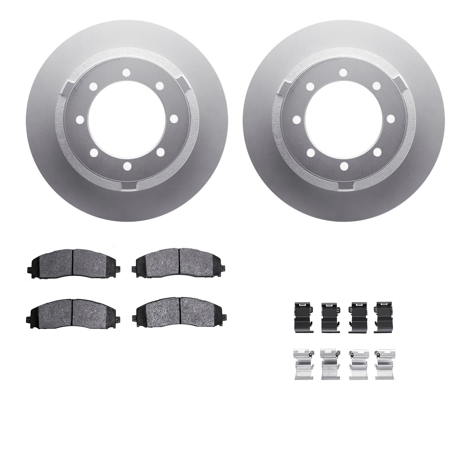 4412-54073 Geospec Brake Rotors with Ultimate-Duty Brake Pads & Hardware, Fits Select Ford/Lincoln/Mercury/Mazda, Position: Rear