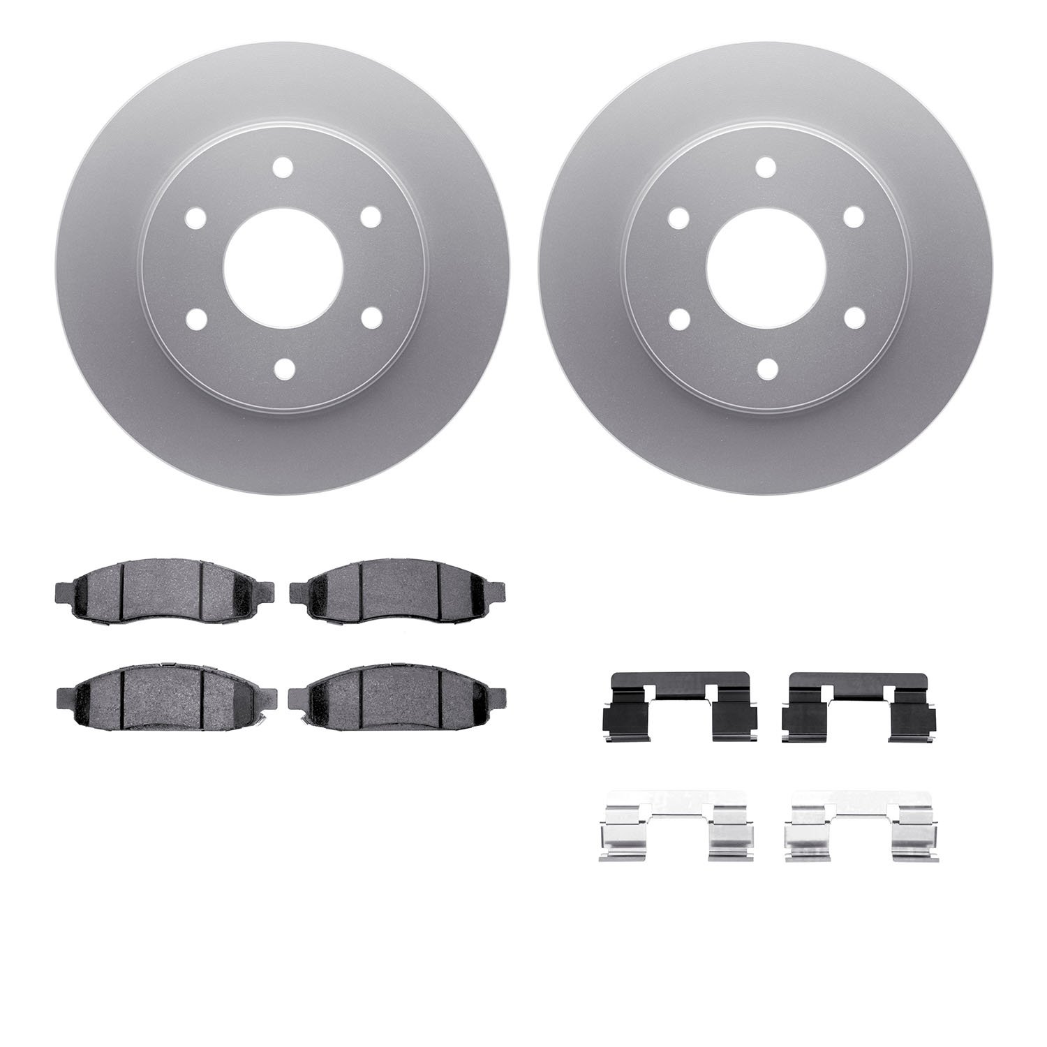 4412-67002 Geospec Brake Rotors with Ultimate-Duty Brake Pads & Hardware, 2004-2005 Infiniti/Nissan, Position: Front