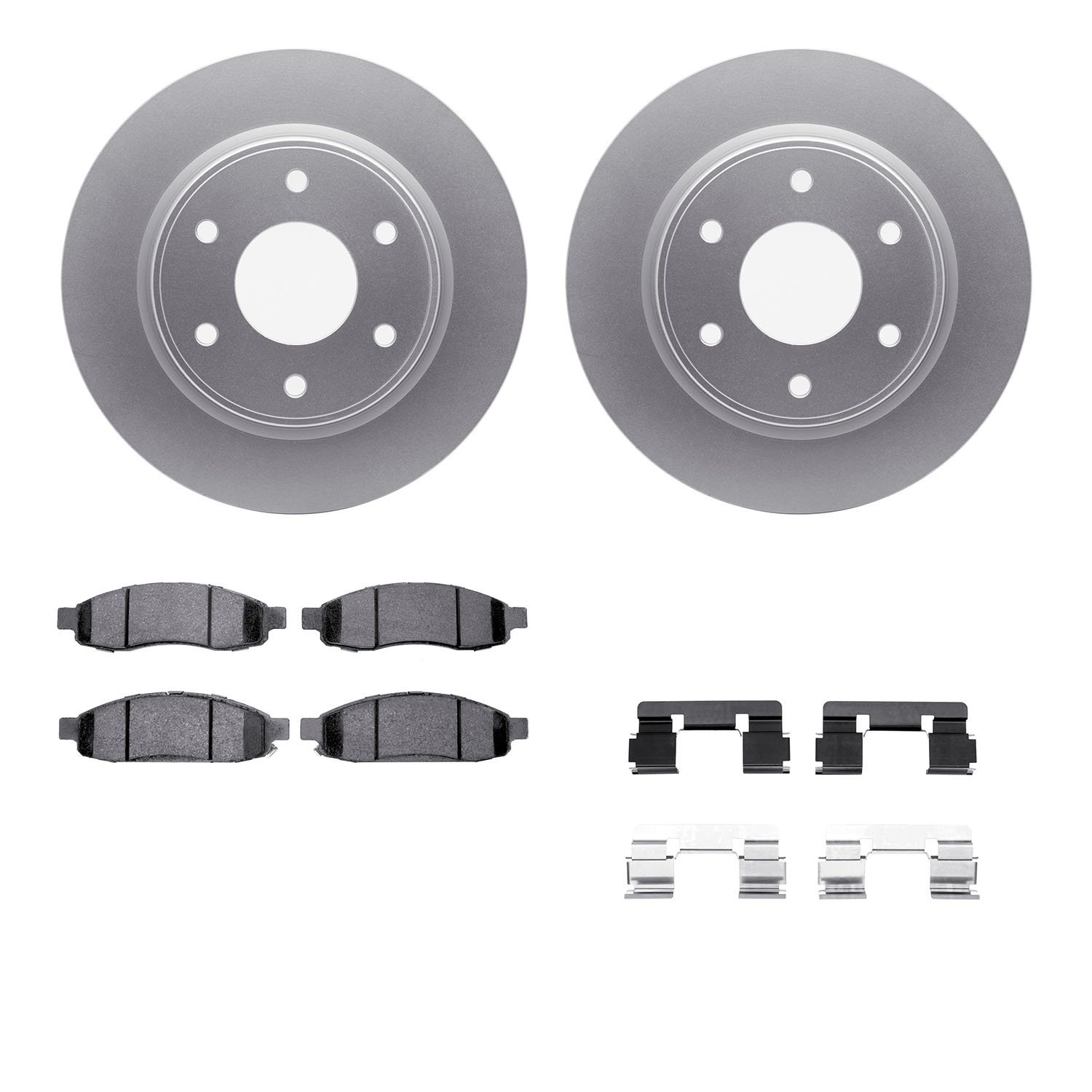 4412-67003 Geospec Brake Rotors with Ultimate-Duty Brake Pads & Hardware, 2005-2007 Infiniti/Nissan, Position: Front